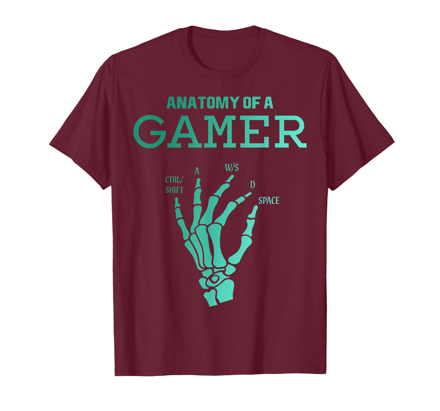 Anatomy of a Gamer Graphic for Gamers and Streamers T-Shirt