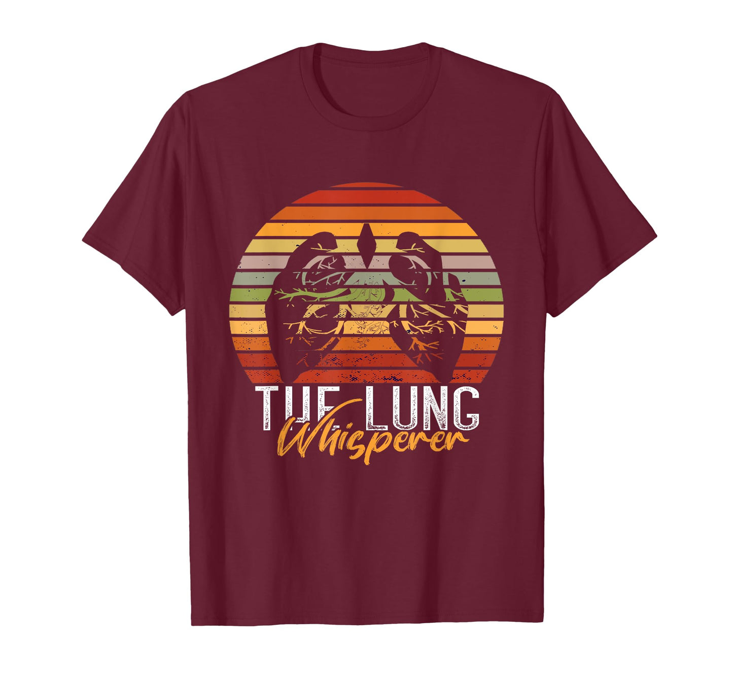 Retro The Lung Whisperer Lung Doctor Respiratory Therapist T-Shirt