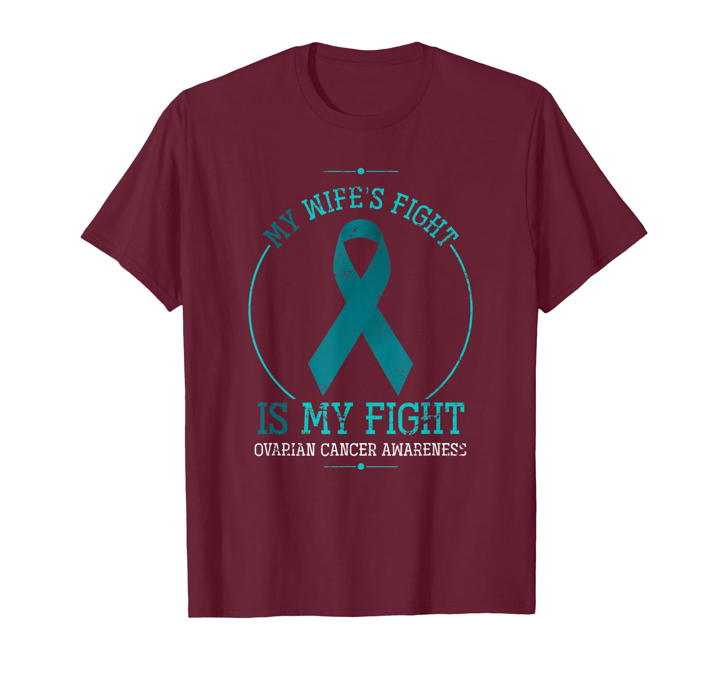 Ovarian Cancer Support Husband Gift Ovarian Cancer T-Shirt