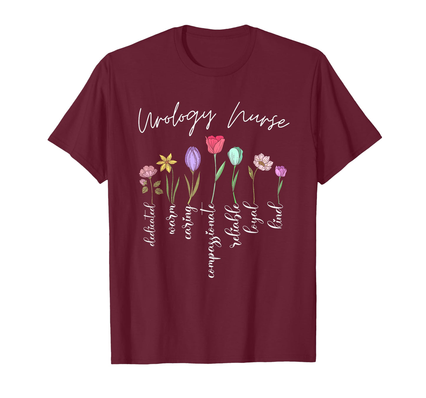 Urology nurse for girls women flowers Urology nurse floral T-Shirt
