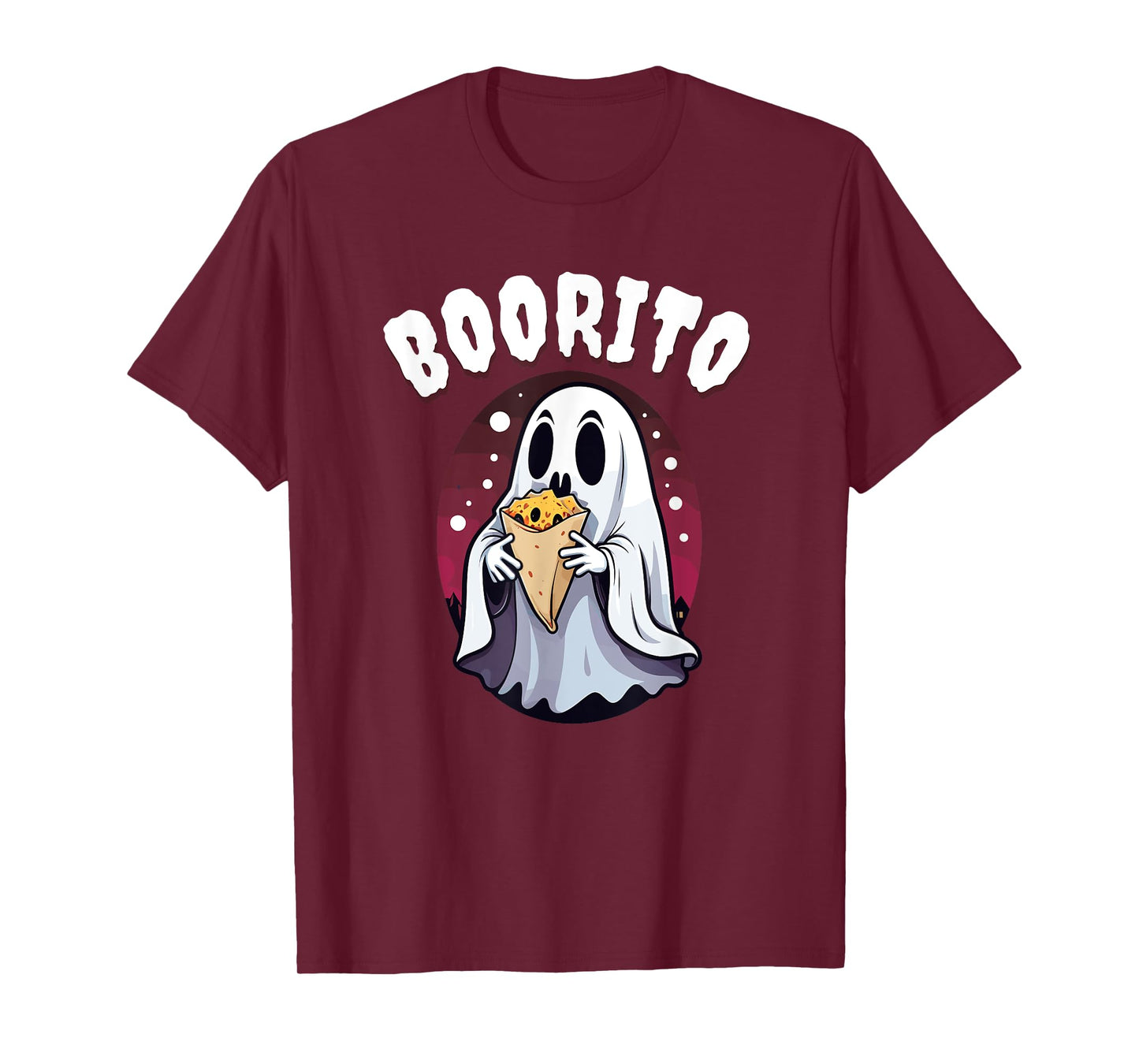 Boo-Rito Funny Mexican Taco Burrito Ghost Halloween Costume T-Shirt