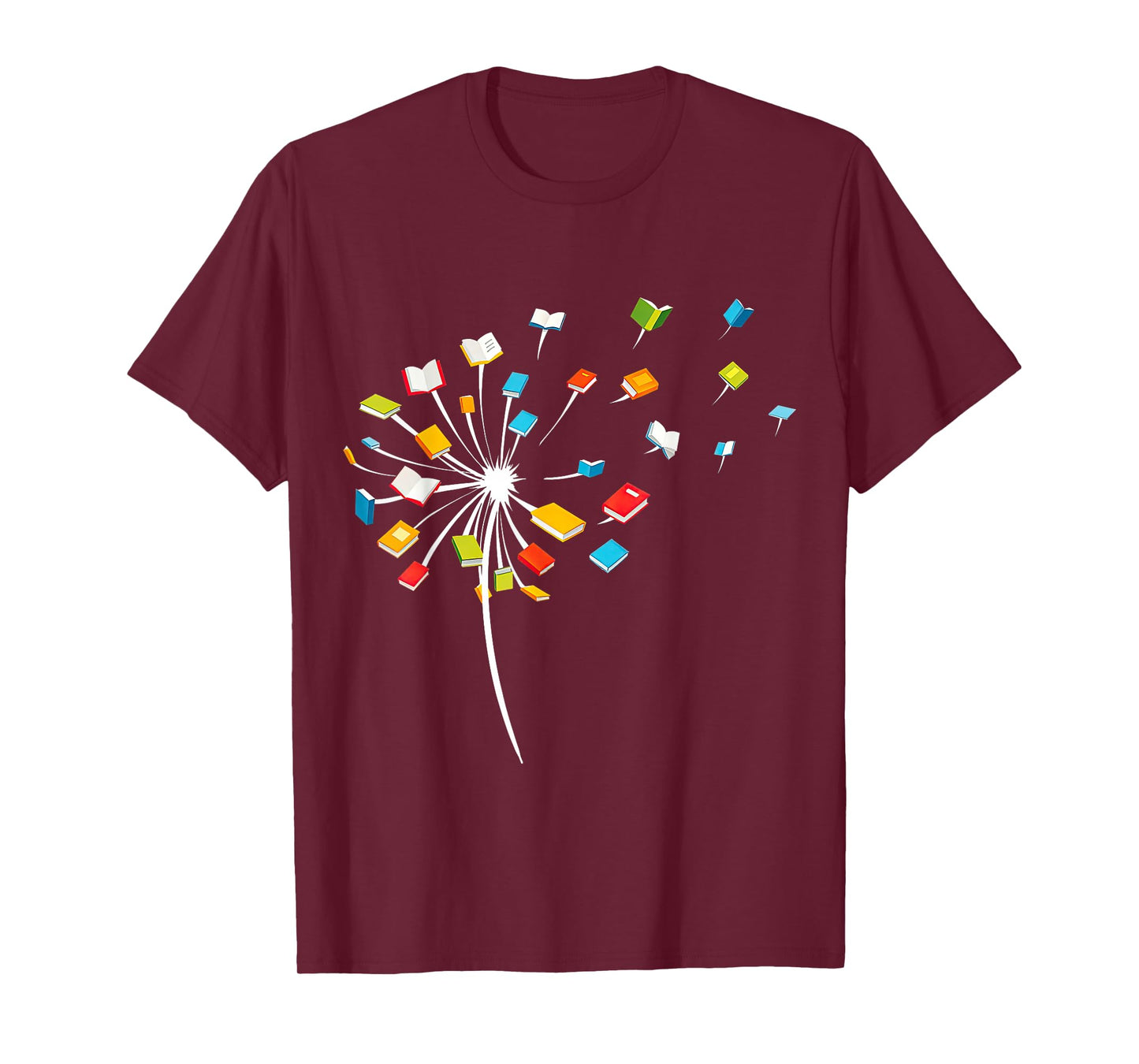 Book Dandelion Reading Lover Bookworm Bookish Librarian Read T-Shirt