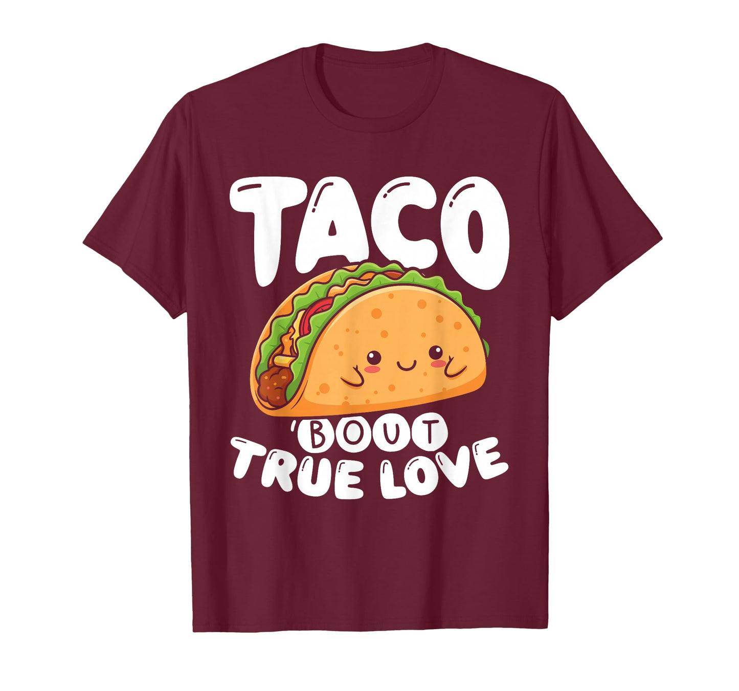 Cute Taco and Lettuce/Meat Kawaii Couple Funny Food Love T-Shirt