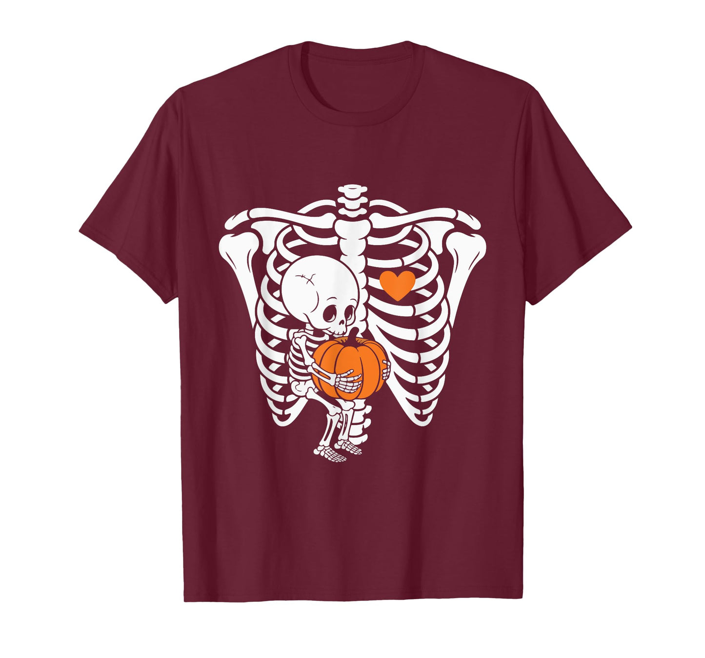 Skeleton Pregnancy Announcement Mom Halloween T-Shirt