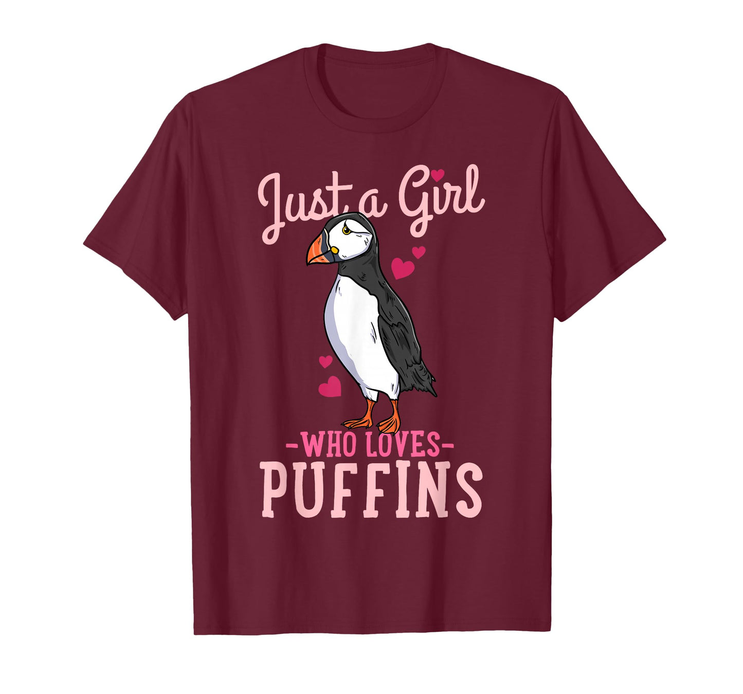 Puffin Iceland Just a Girl Who Loves Puffins T-Shirt