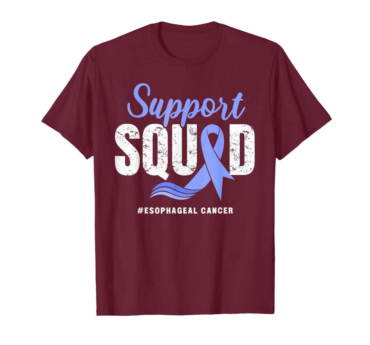 Esophageal Cancer Support Squad Periwinkle Ribbon awareness T-Shirt