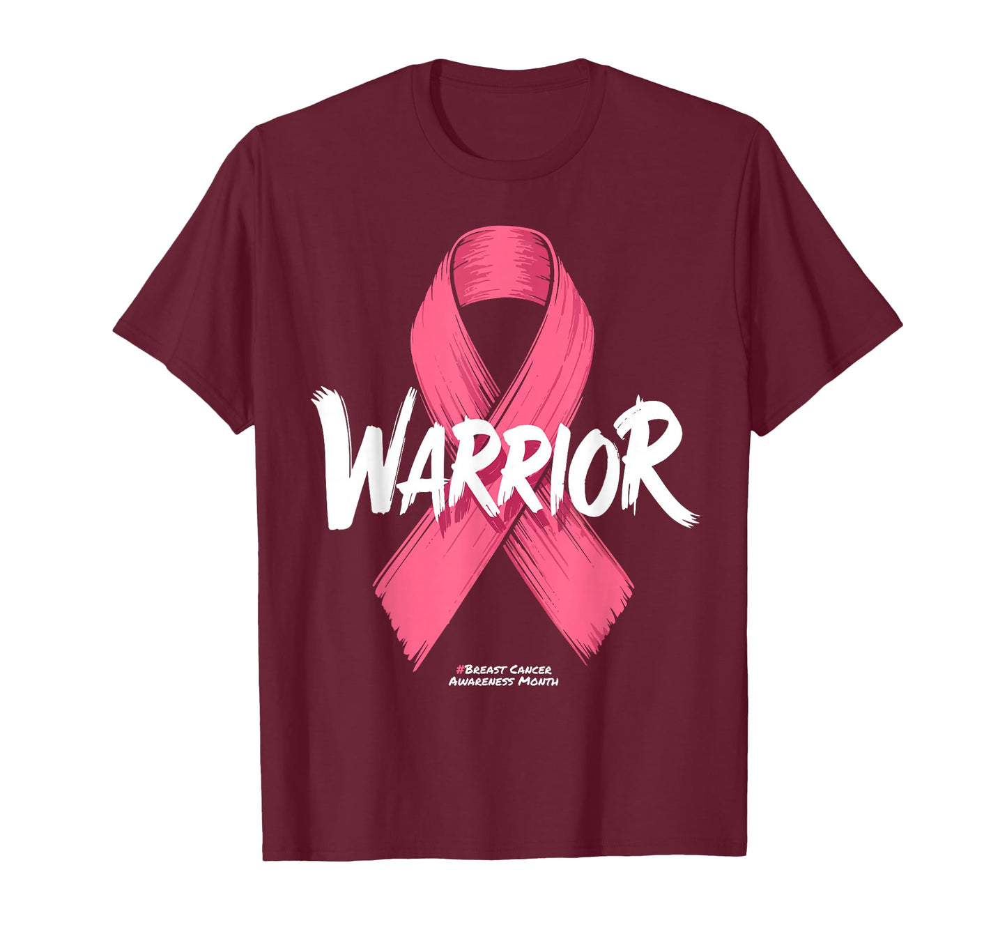 Breast Cancer Warrior Shirt for Women Pink Ribbon Awareness T-Shirt