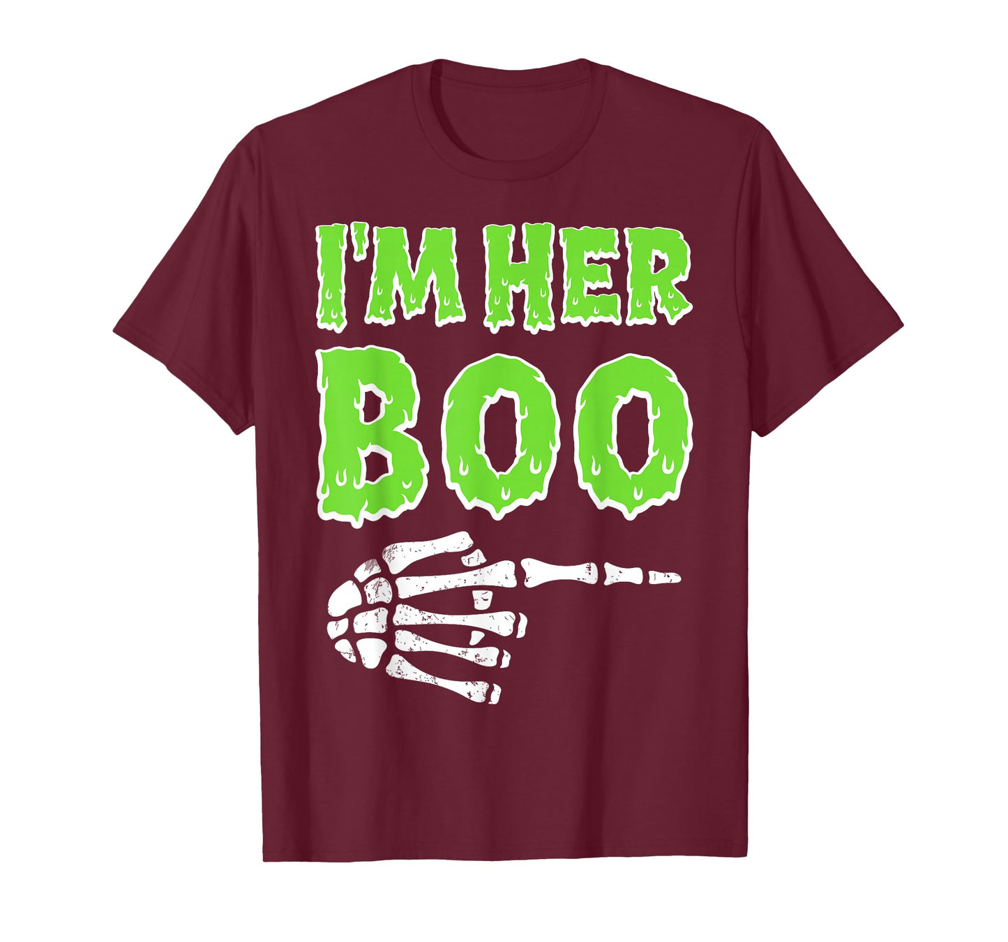 Im Her Boo Im His Ghoul Halloween Couple Matching Women Men T-Shirt