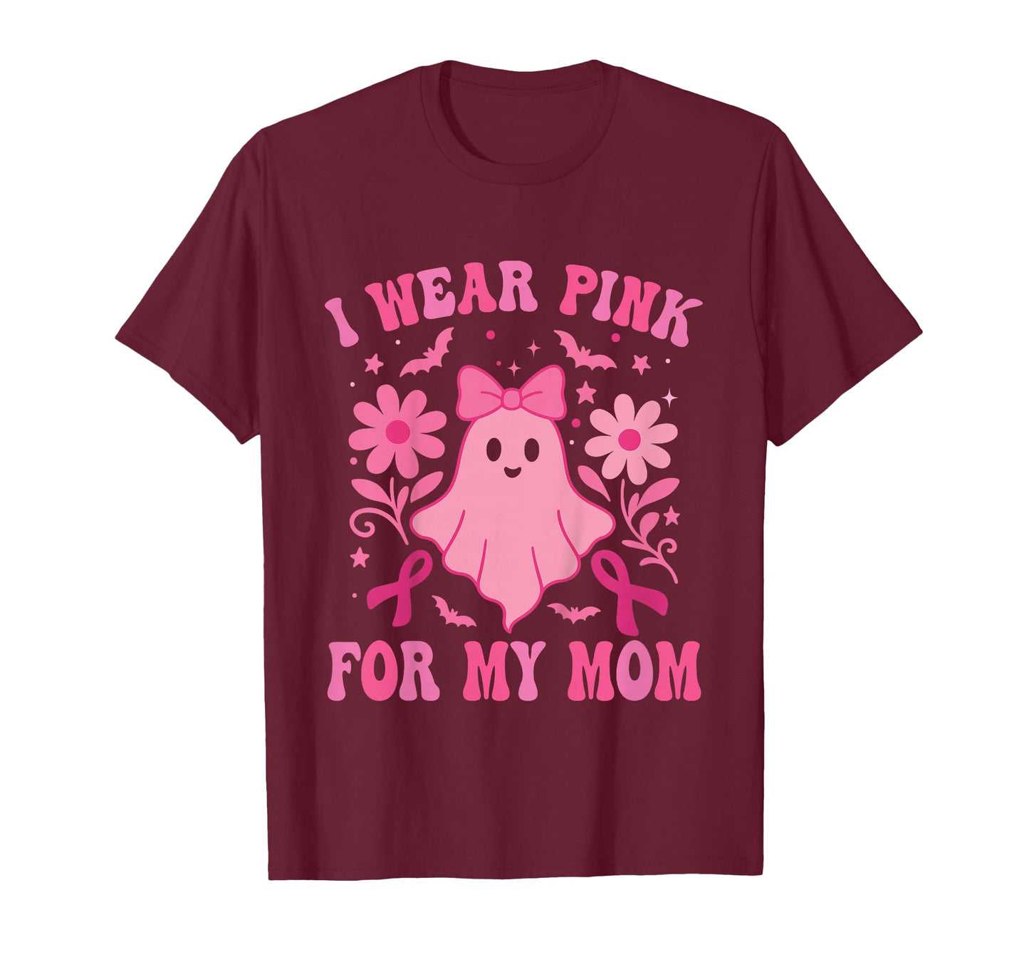 I Wear Pink for My Mom Toddler Breast Cancer Awareness Mom T-Shirt