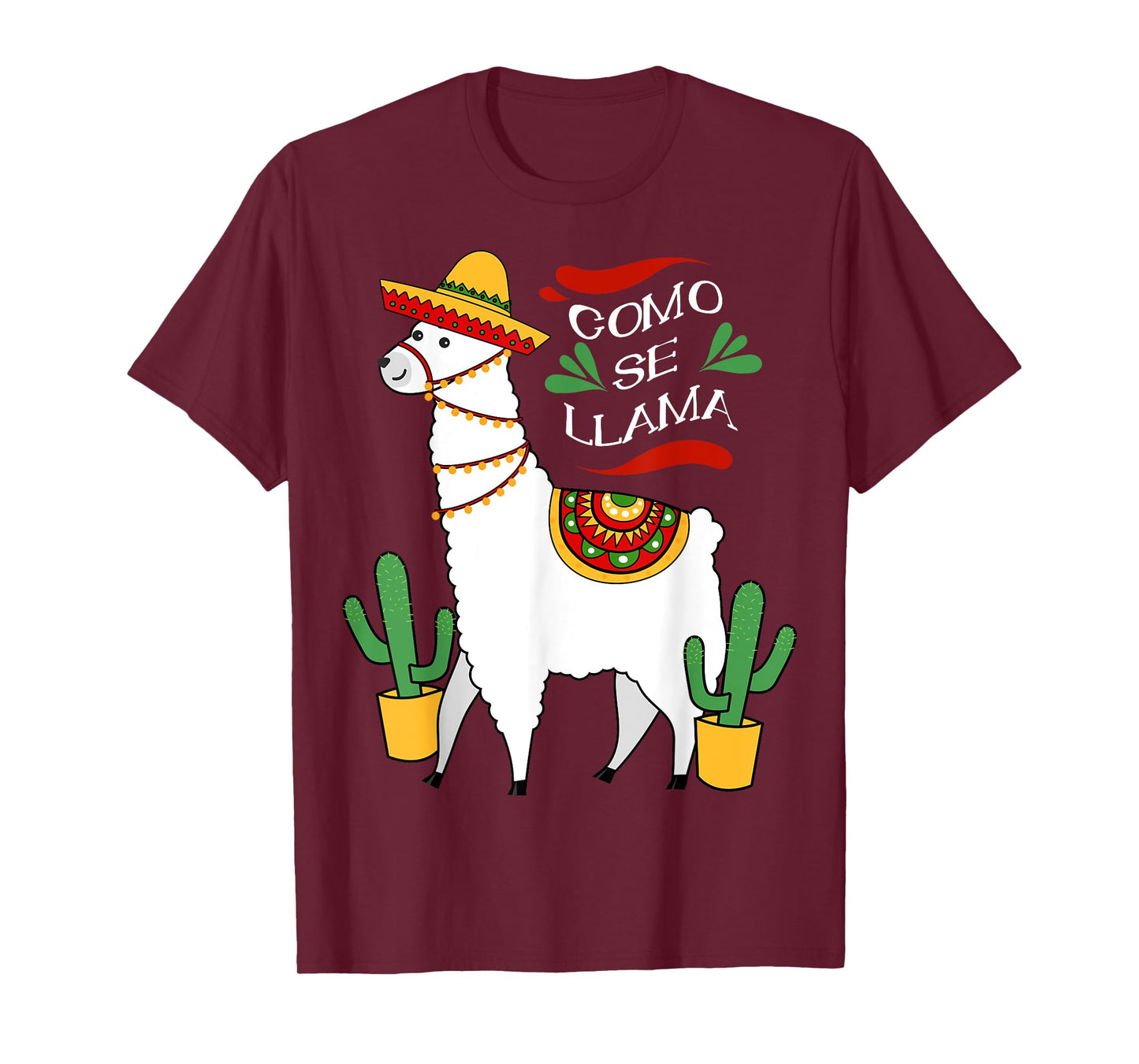 Como Se Llama Cactus Cute Cinco De Mayo Drink Shirt Tee T-Shirt