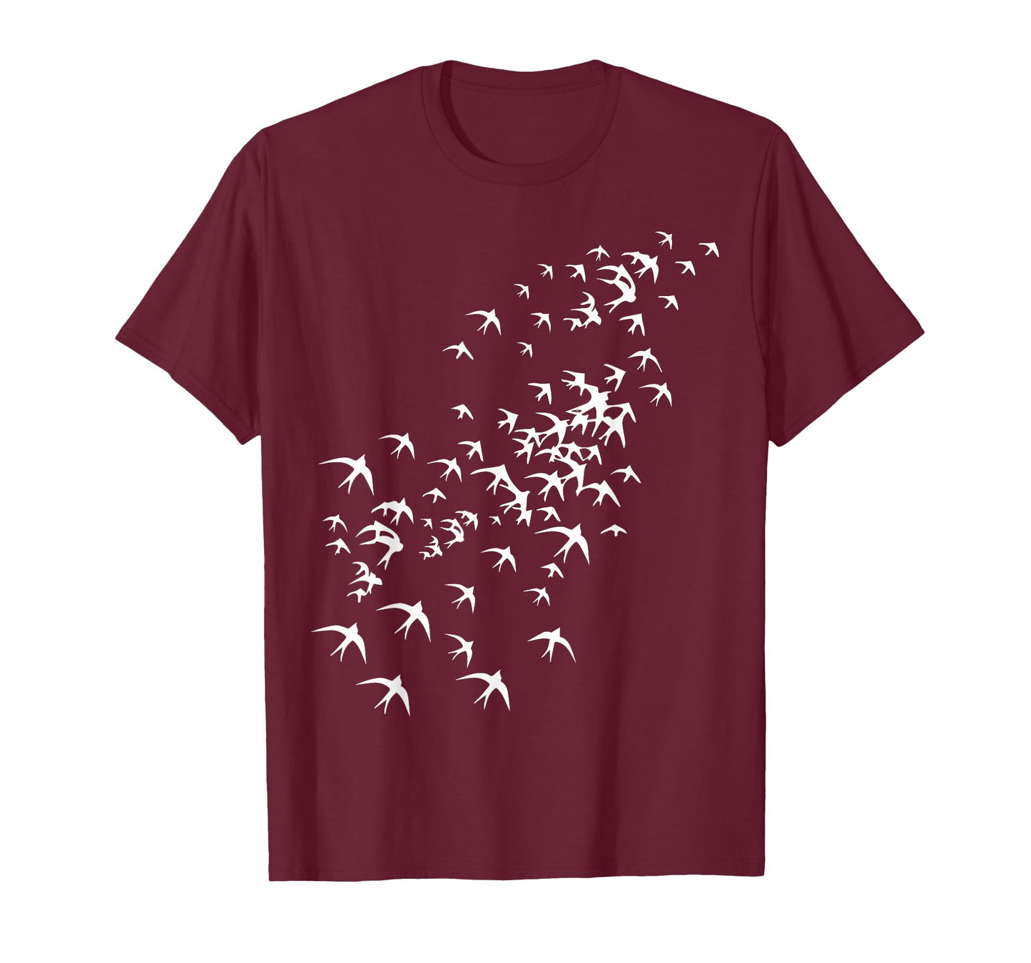 Flock of Flying Birds - Swarm of Swallows for Nature Lovers T-Shirt