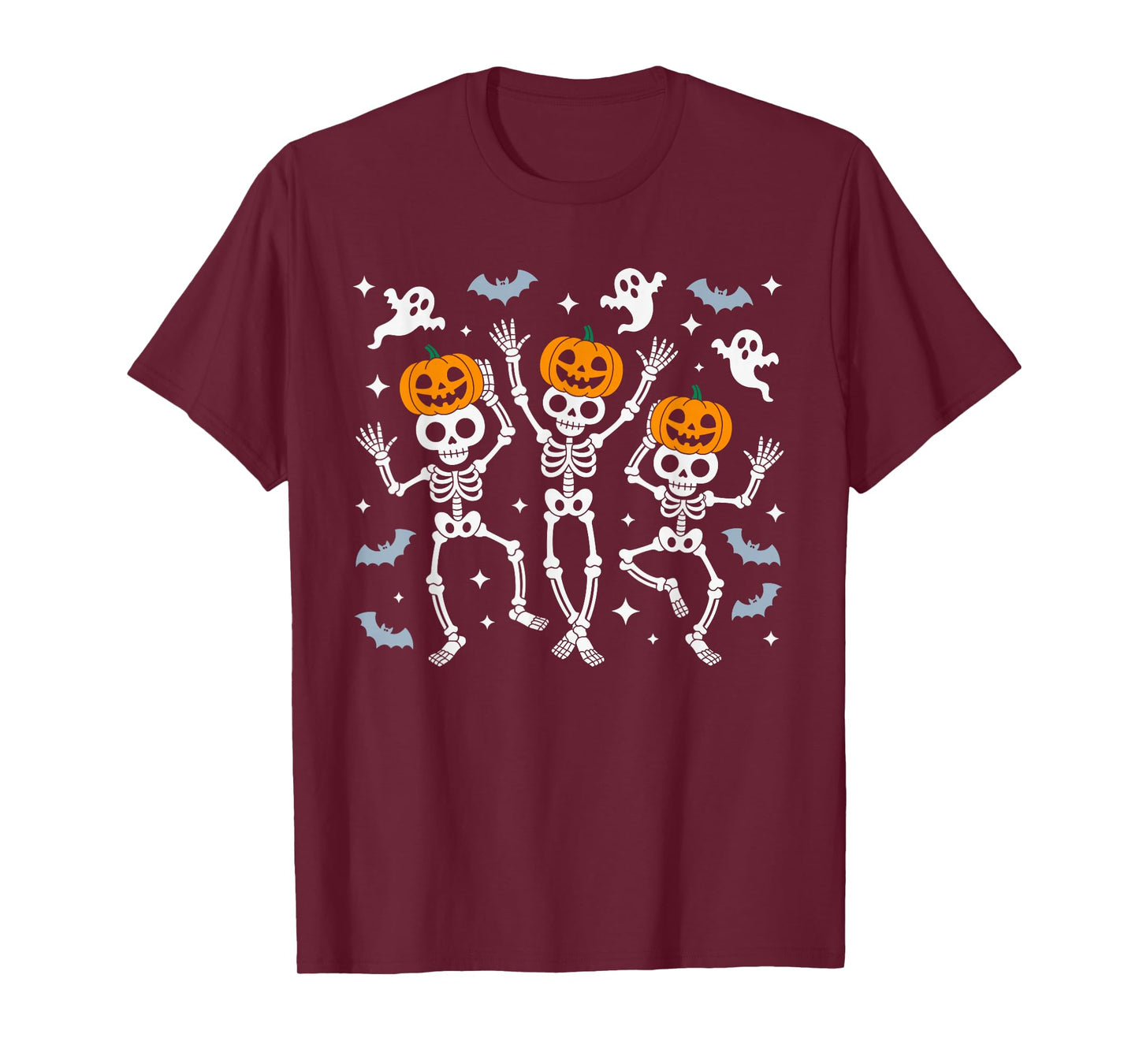 Dancing Skeleton Pumpkin for Toddler Teens Boys Kids T-Shirt