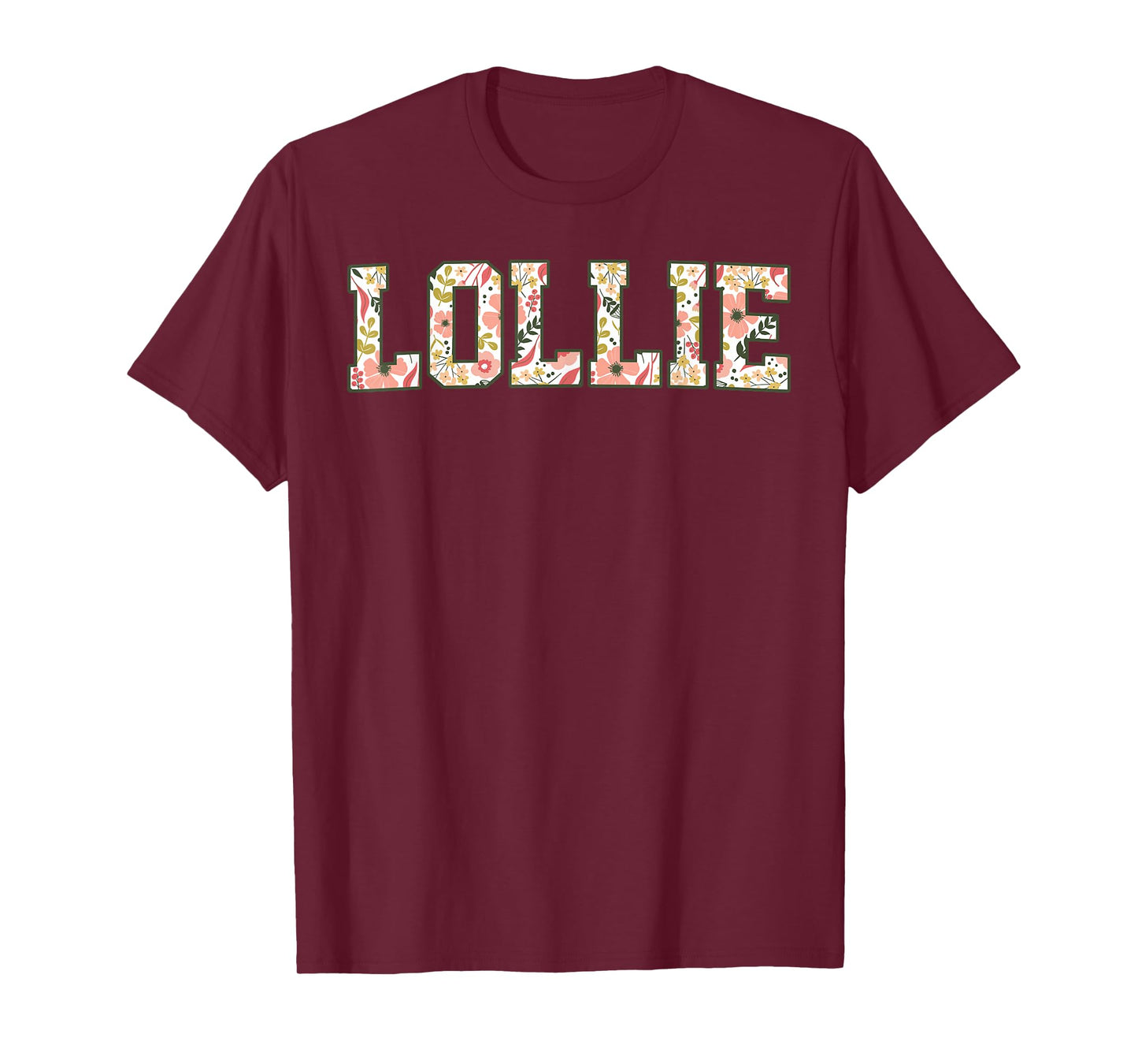 Lollie Era Floral Best Lollie Ever Mothers Day Grandma T-Shirt