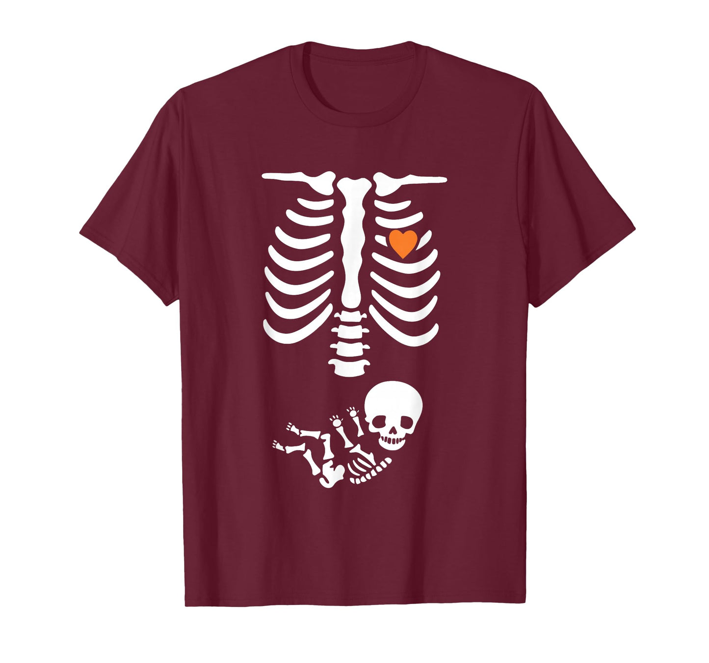 Skeleton Halloween Maternity Funny Pregnancy 2025 T-Shirt