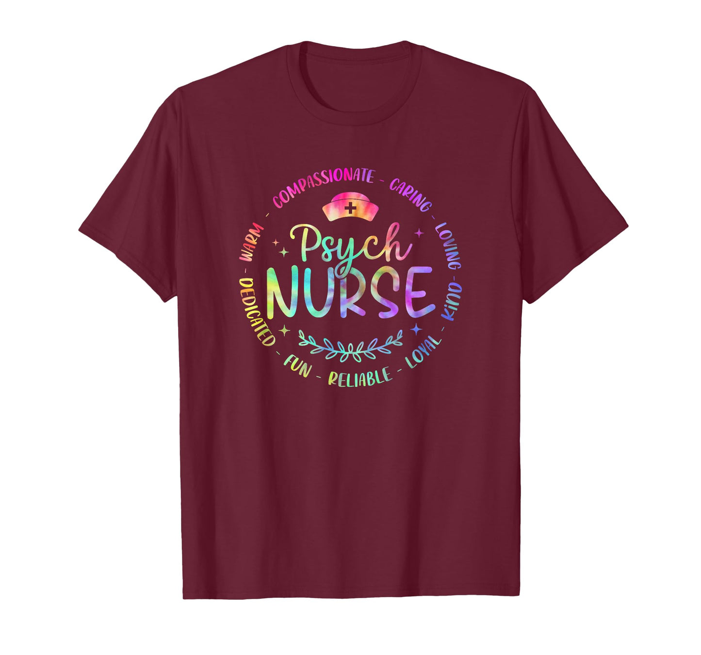 Psychiatric Nurse RN Mental Health Psych Nurse Tie Dye T-Shirt