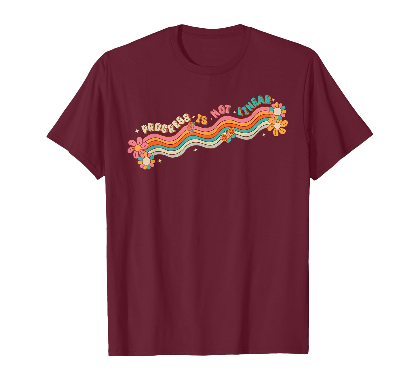 Progress Is Not Linear Teacher Student Back To School Retro T-Shirt for Men Women Girls Kids