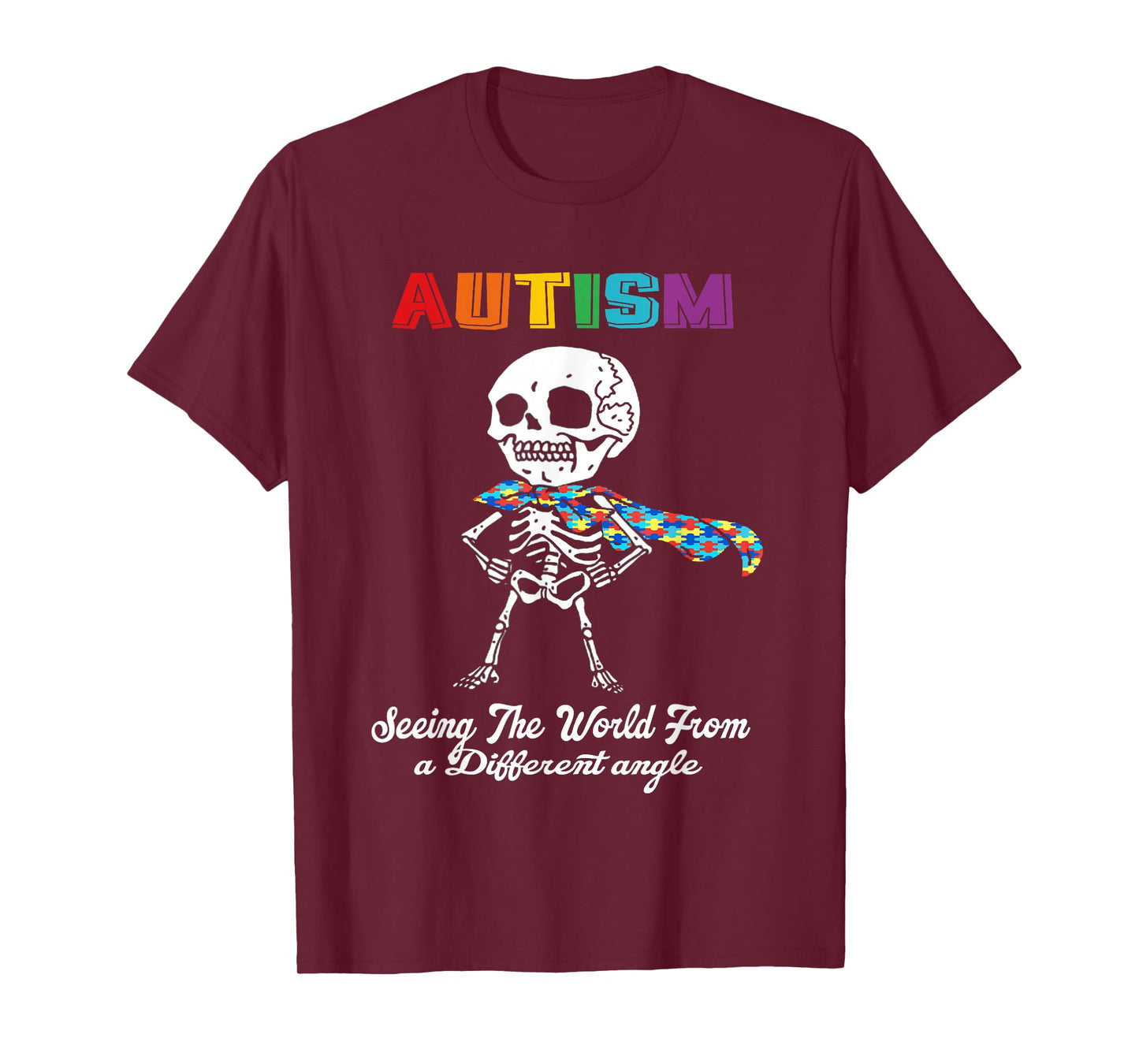 Funny Autism Awareness Cute Color Puzzles Autism Kids Girls T-Shirt