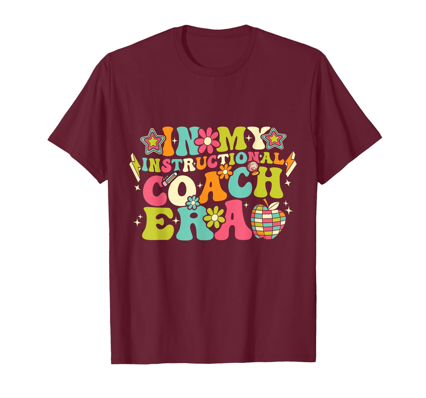 In My Instructional Coach Era Groovy Back To School T-Shirt