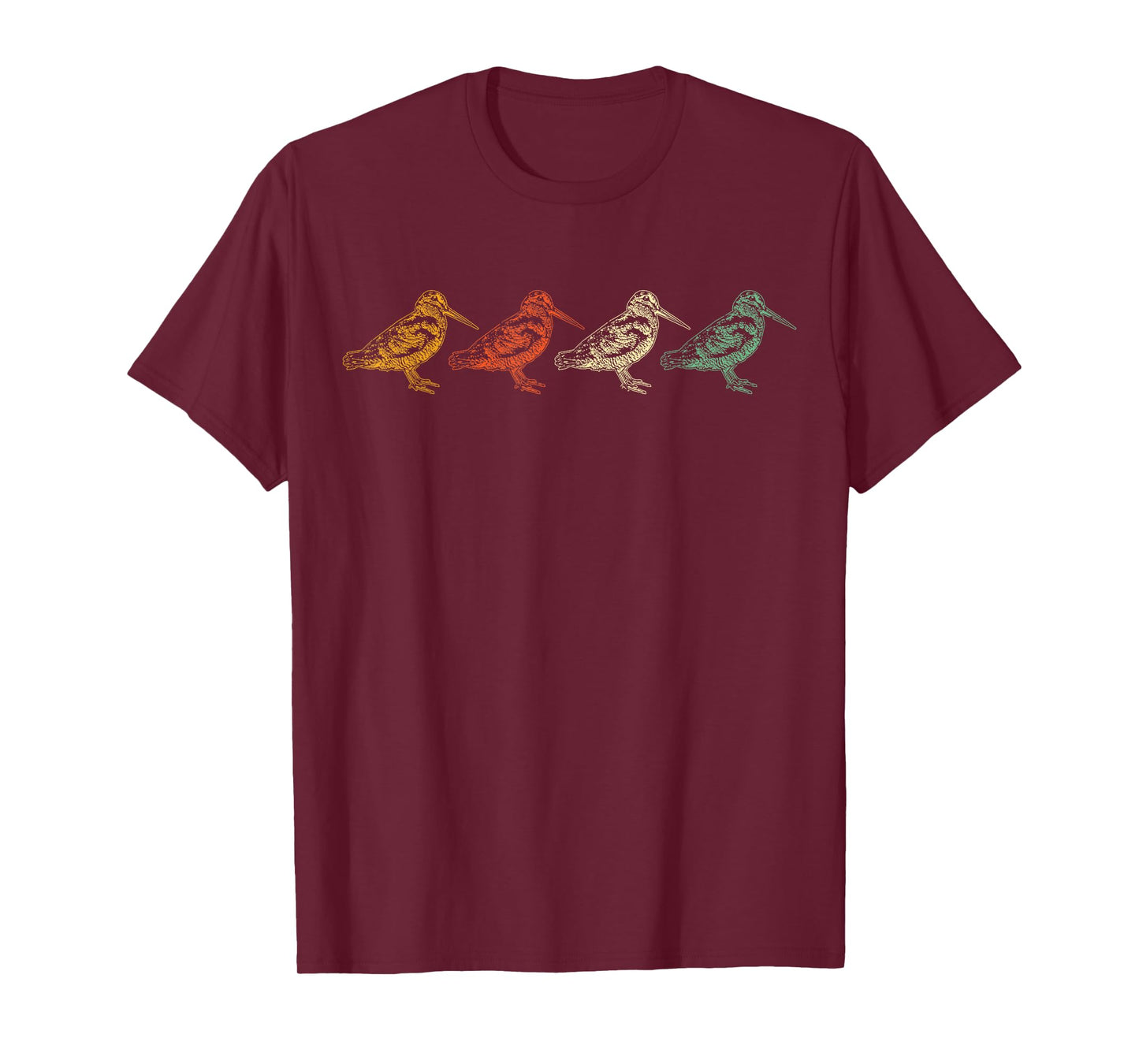 American Woodcock Bird Retro Vintage Unique Birding Gift T-Shirt