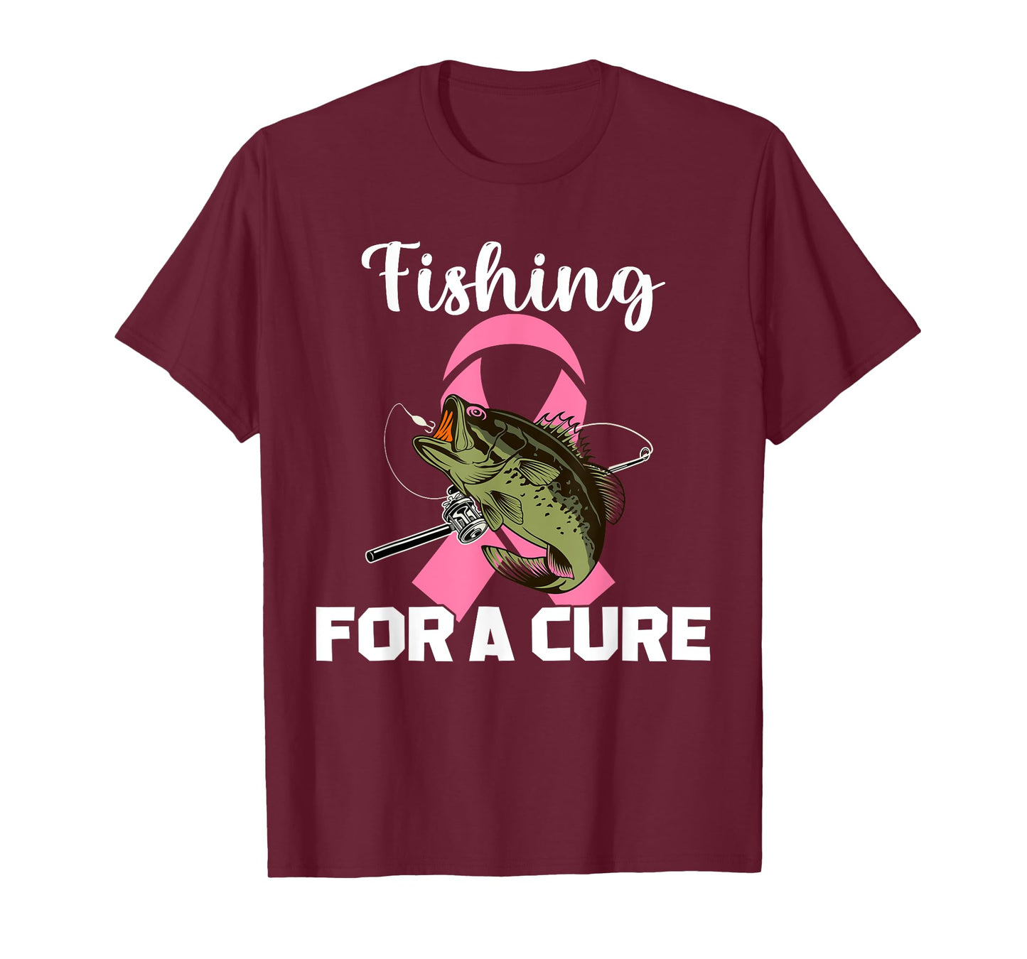 Fishing For A Cure Breast Cancer Awareness Fisher Warrior T-Shirt