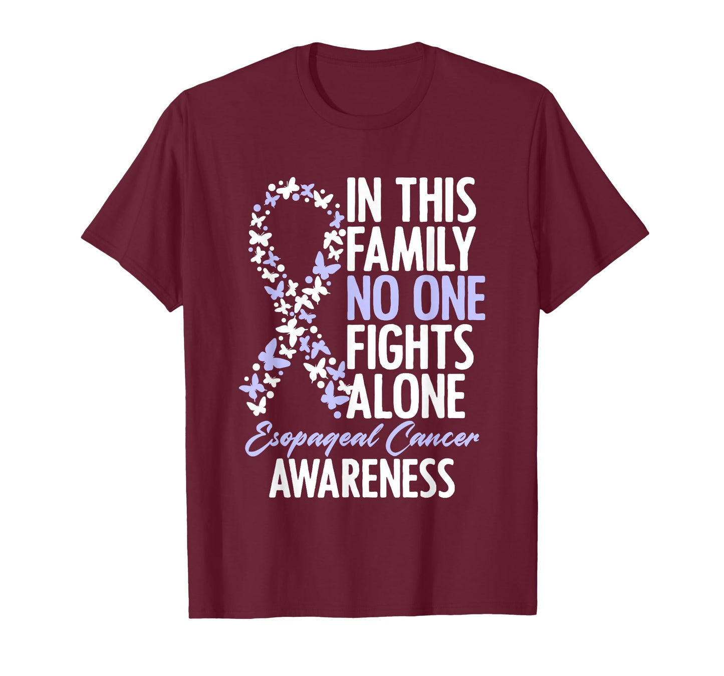 Esophageal Cancer Awareness Ribbon Family Matching T-Shirt