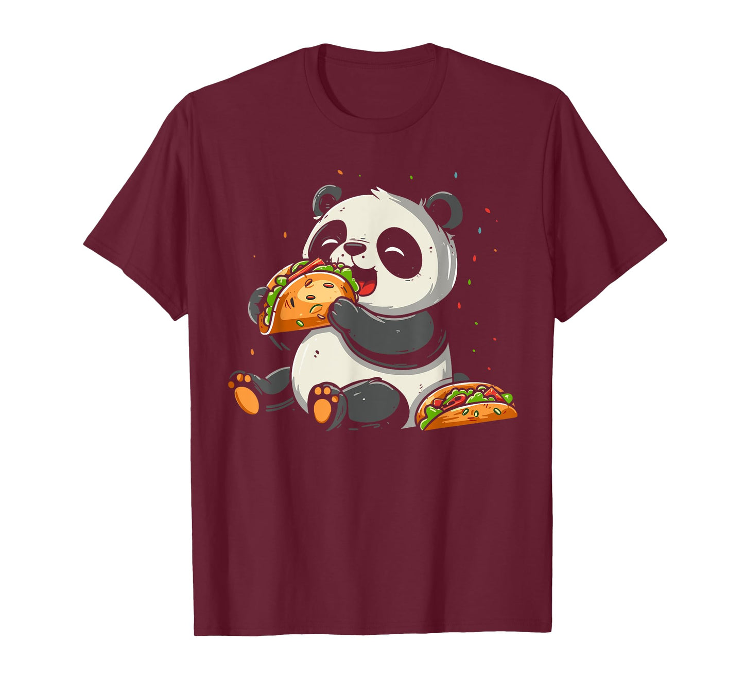 Panda Eating Taco Mexican Panda Funny Cinco De Mayo T-Shirt