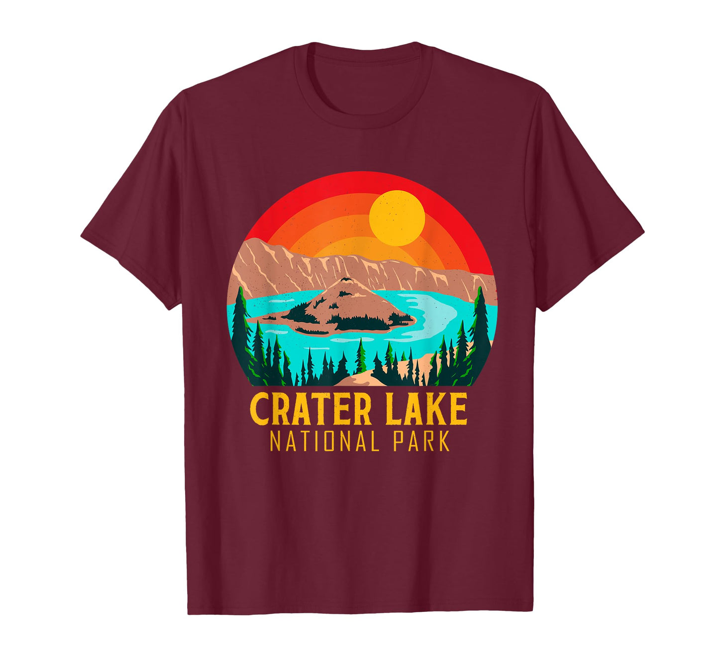 Crater Lake Souvenir National Park Hiking Nature T-Shirt