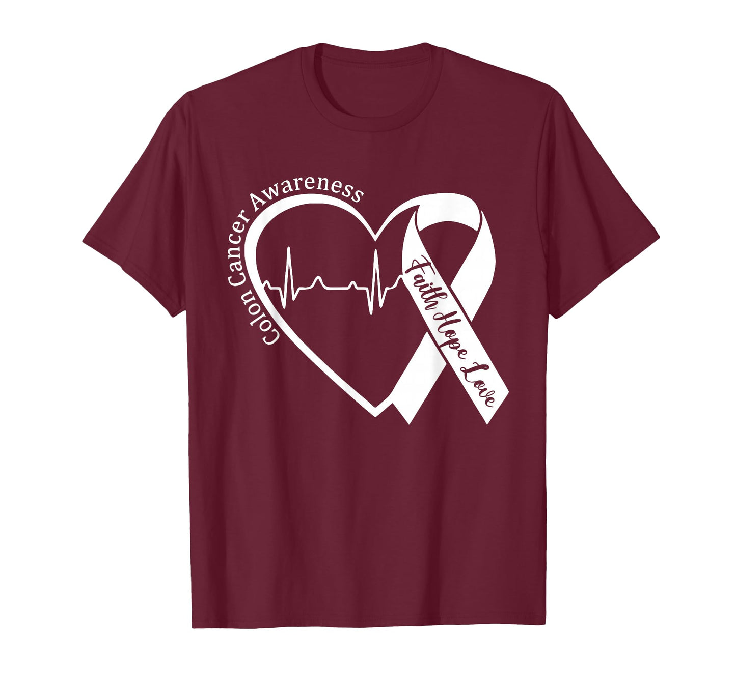 Colorectal Colon Cancer Awareness Blue Ribbon Colonoscopy T-Shirt