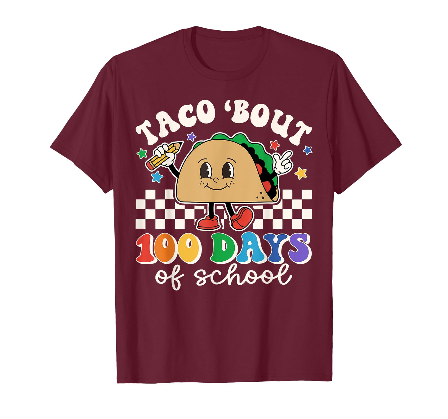 Taco Bout 100 Days of School Teacher Retro 100th Day Student T-Shirt