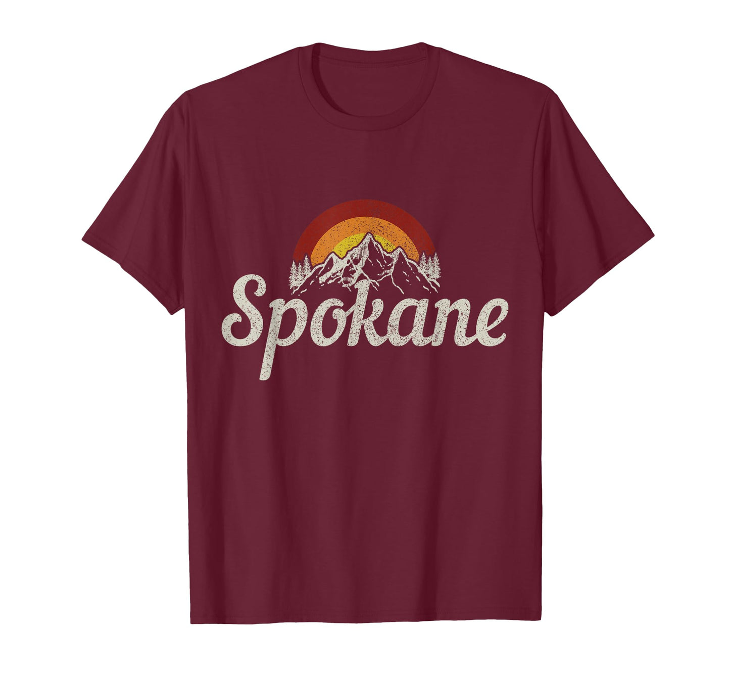 Spokane Washington Vintage Mountains Pride T-Shirt