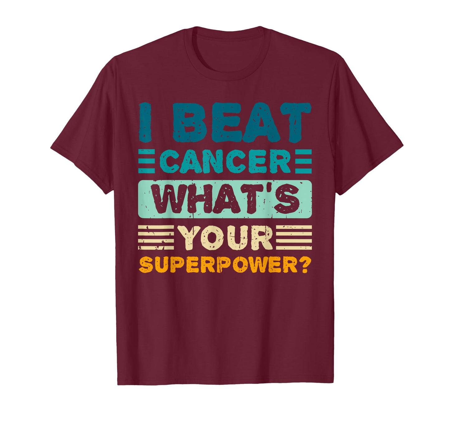 Breast Cancer Awareness I Beat Cancer What's Your Superpower T-Shirt