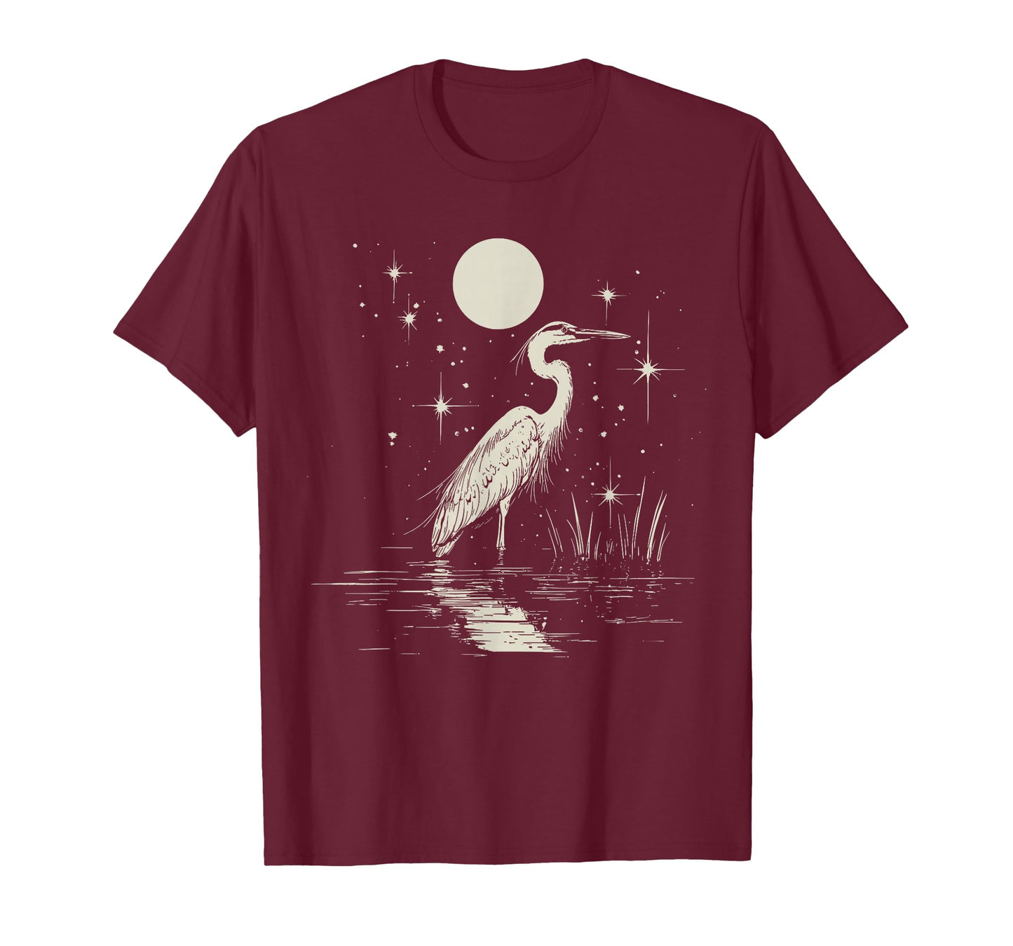 Blue Heron Vintage Graphic For Bird Lover T-Shirt