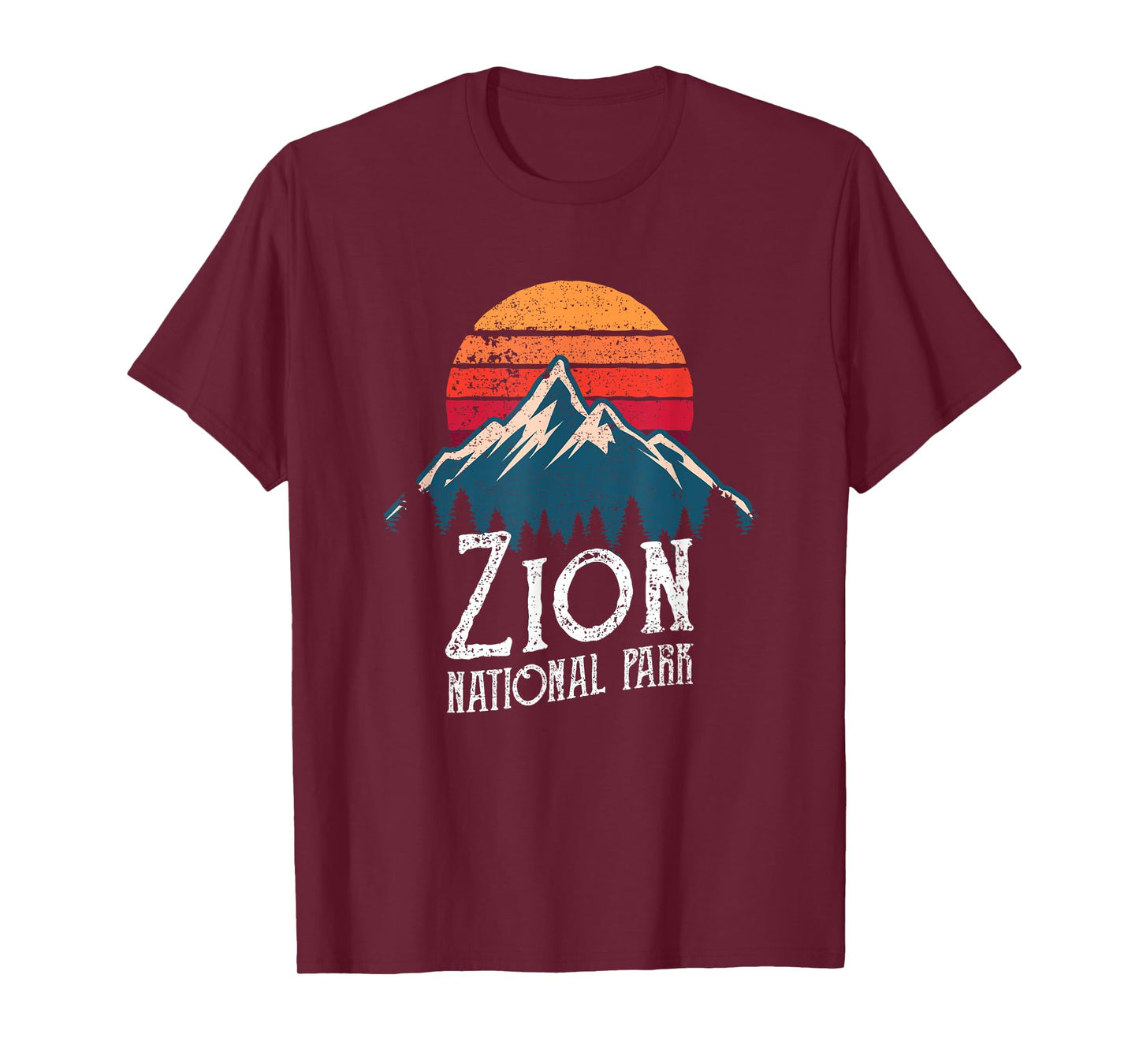 Vintage Retro Zion National Park Utah Mountain T Shirt T-Shirt