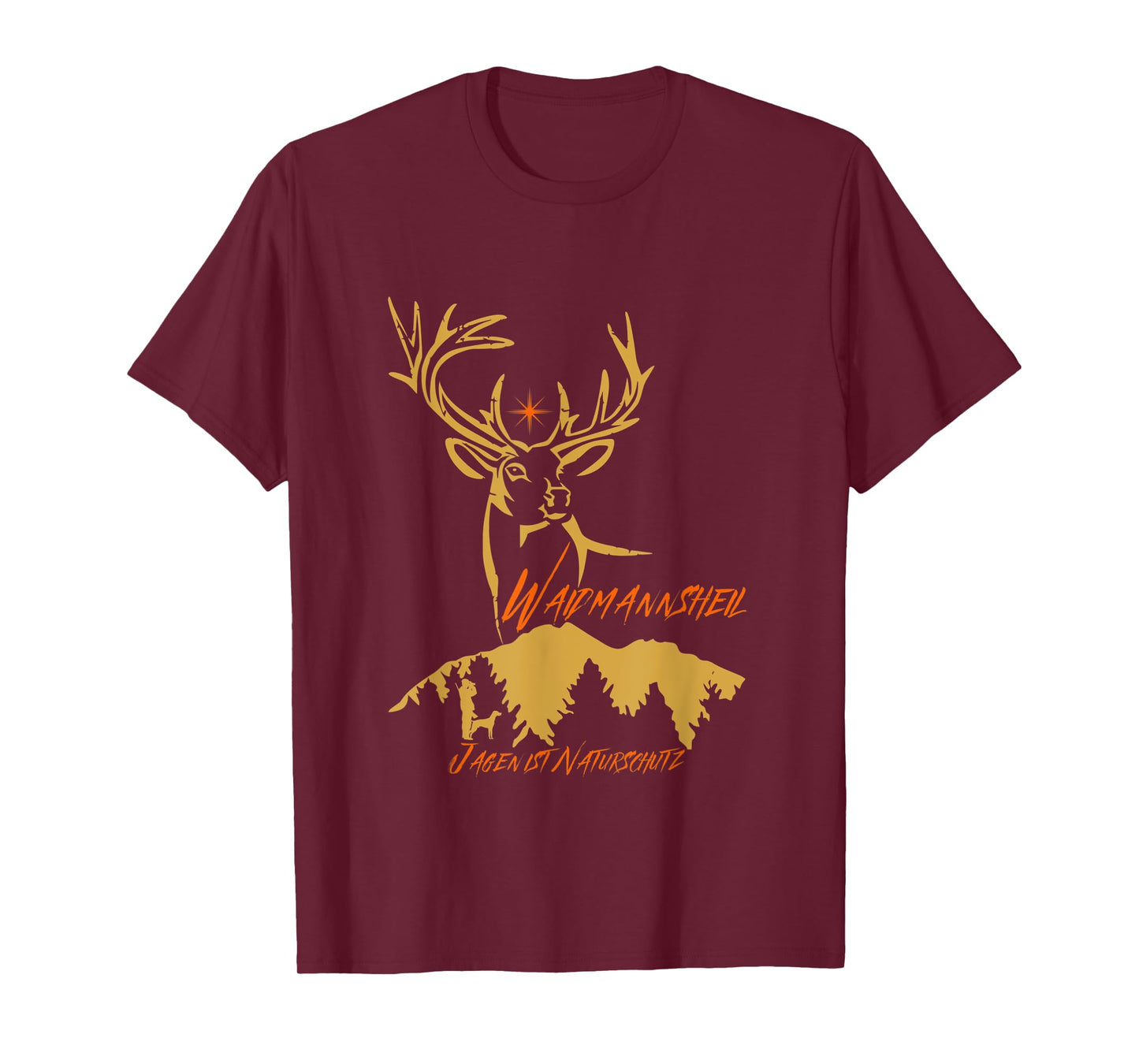 Jäger T-Shirt Waidmannsheil - Jagen ist Naturschutz T-Shirt
