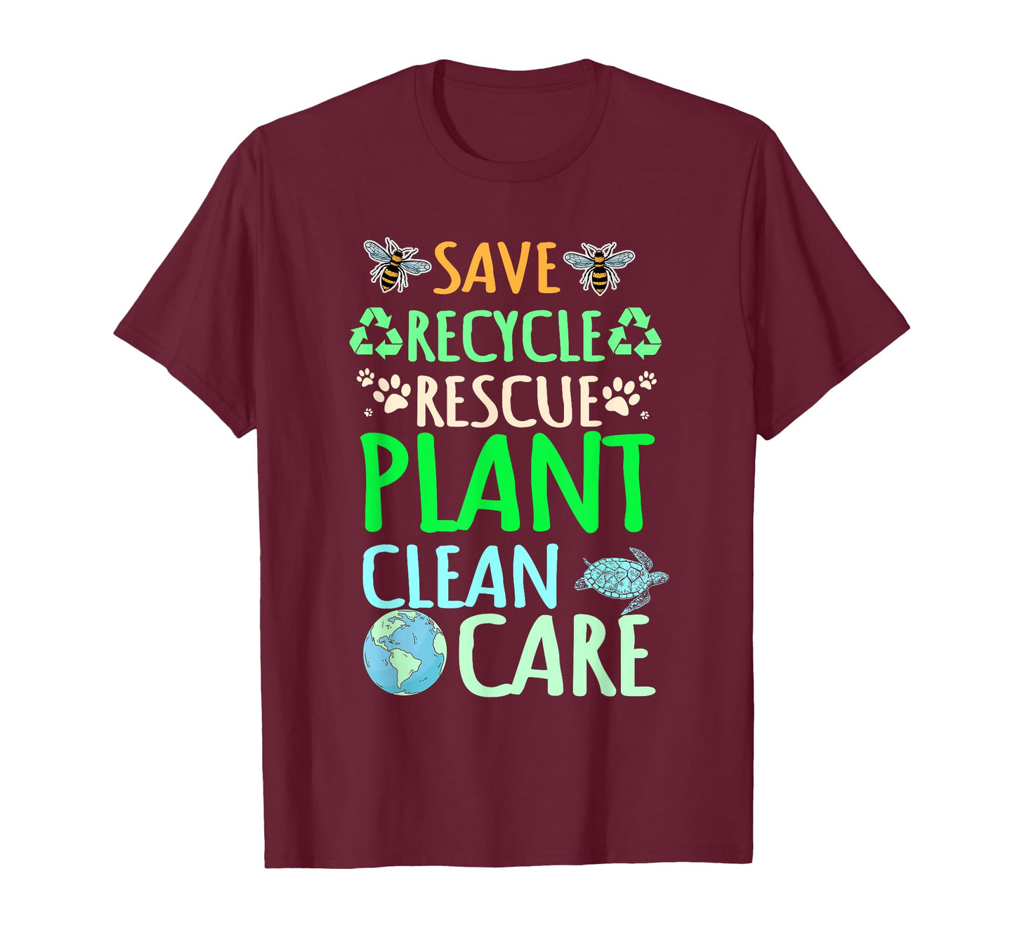 Recycling Environmentalist Recycle Earth Day Rescue Plant T-Shirt