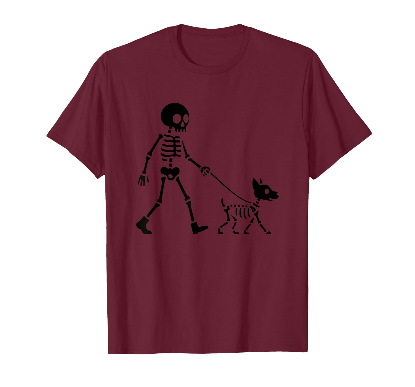 Happy Halloween Funny Skeleton Walking Cat Spooky Season T-Shirt