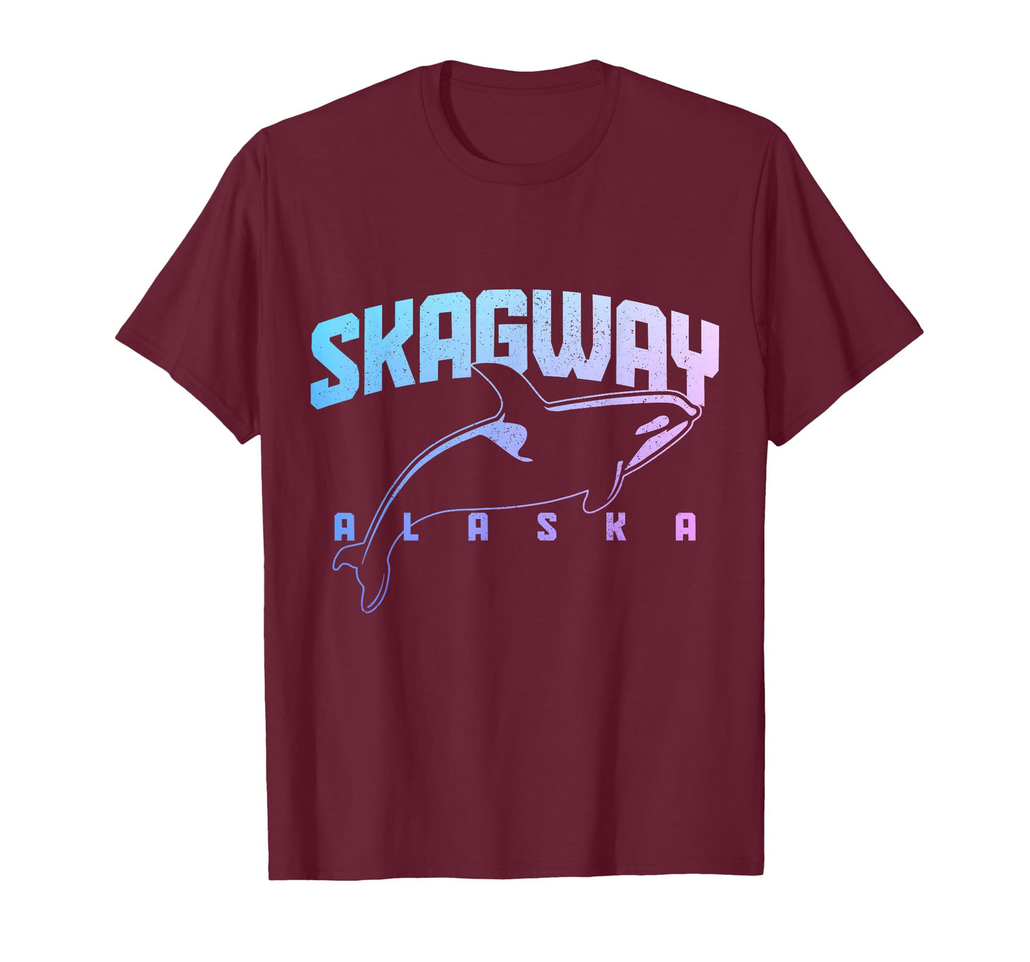 Skagway Alaska Orca Whales Souvenir Pride Vintage T-Shirt