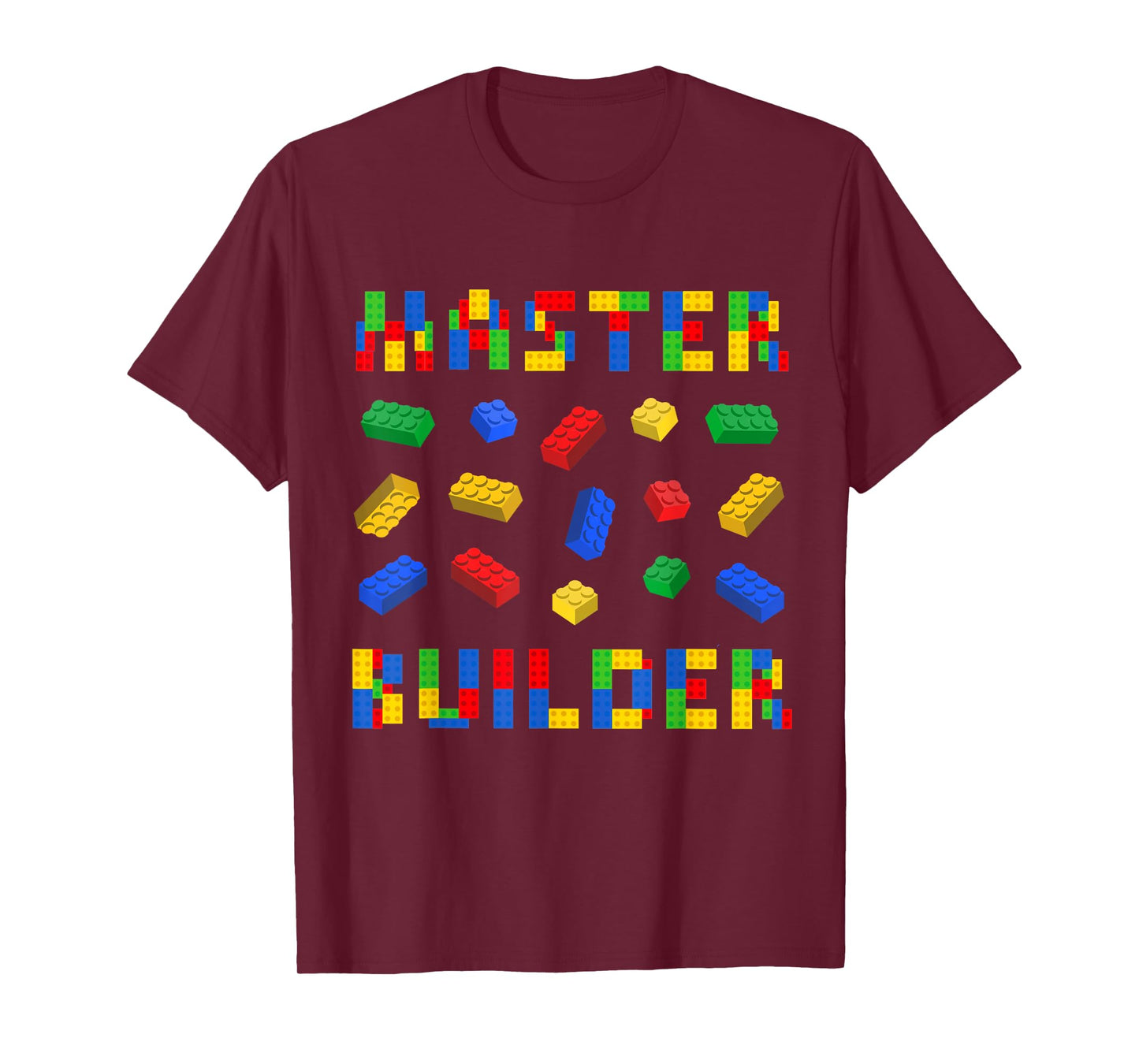 Master Builder Bricks Building Blocks Lover Men Women Kids T-Shirt