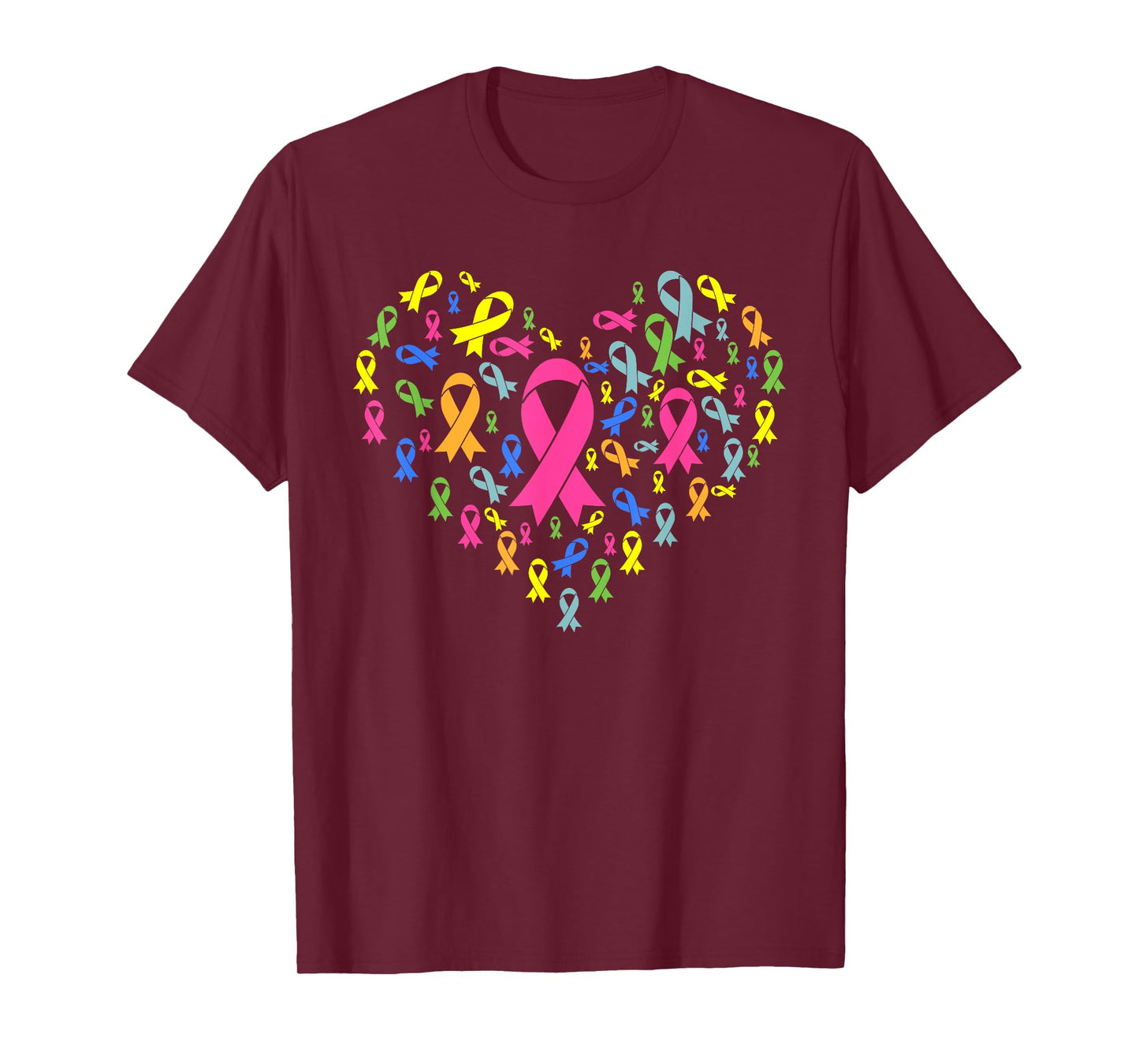 Cancer Sucks in Every Color Cancer Ribbon Colors T-Shirt