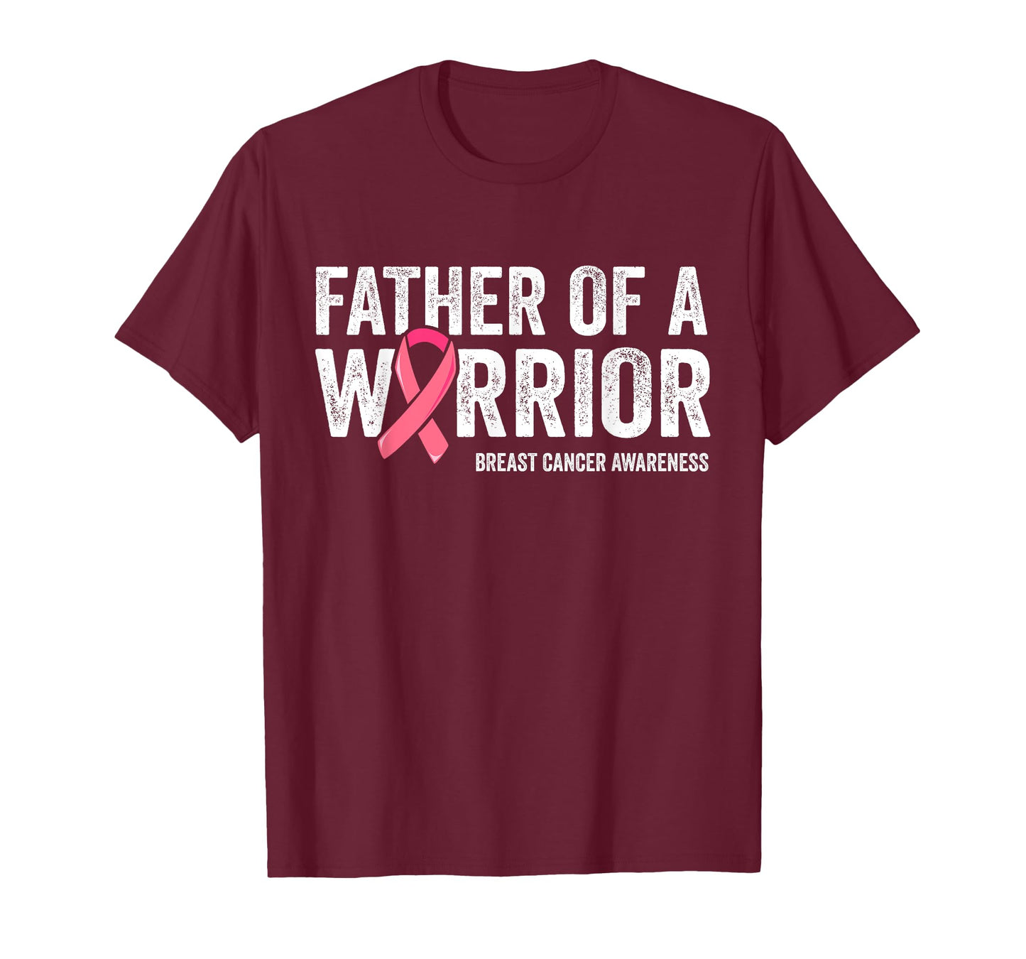 Father Of A Warrior Shirt, Father Breast Cancer Dad T-Shirt