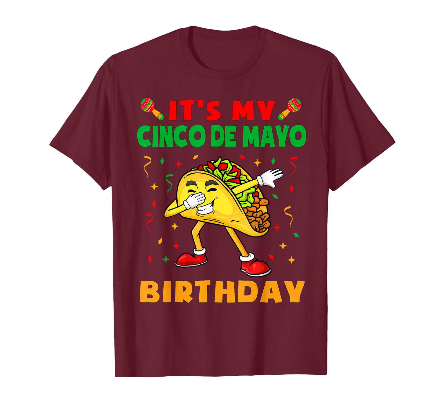 It's My Cinco De Mayo Birthday Funny Taco Party Kids Boys T-Shirt