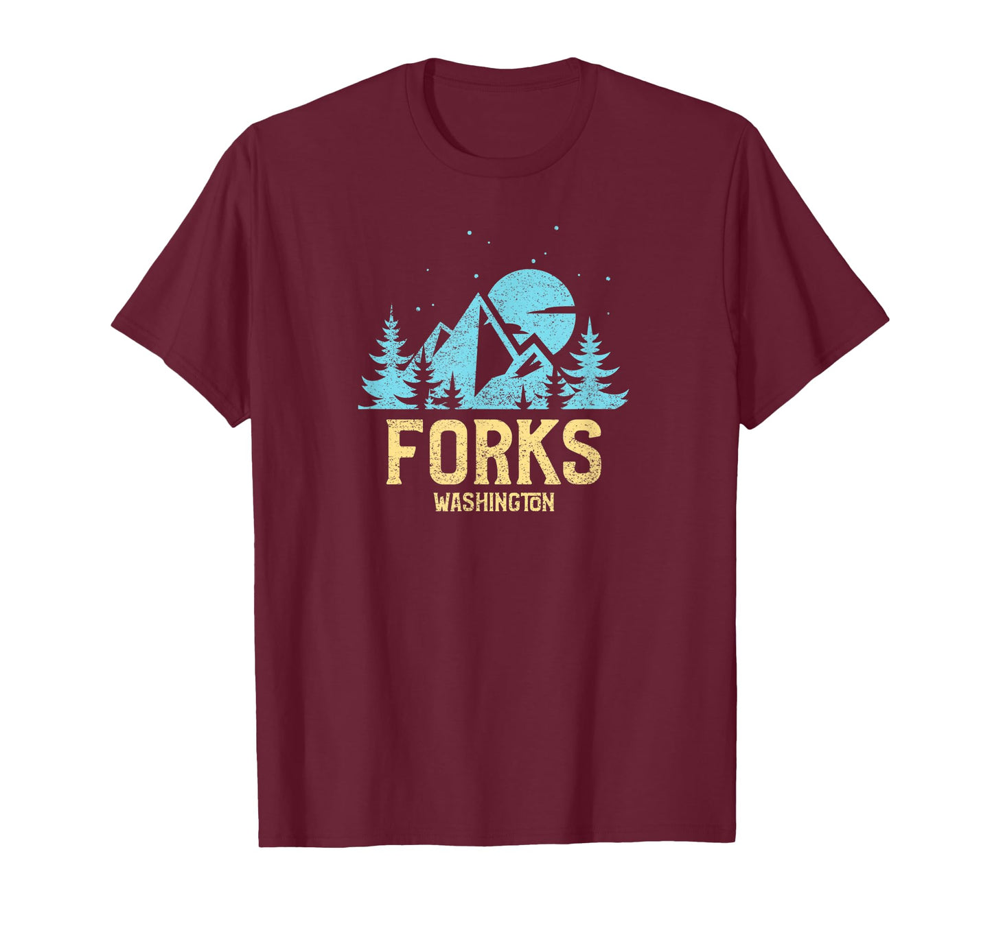 Forks Washington, Outdoors, WA NW retro style, great gift T-Shirt