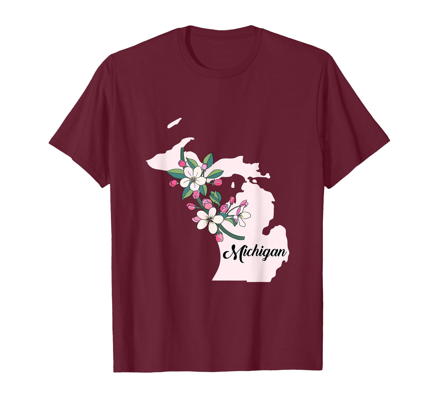 Michigan Flower Apple Blossom T-Shirt