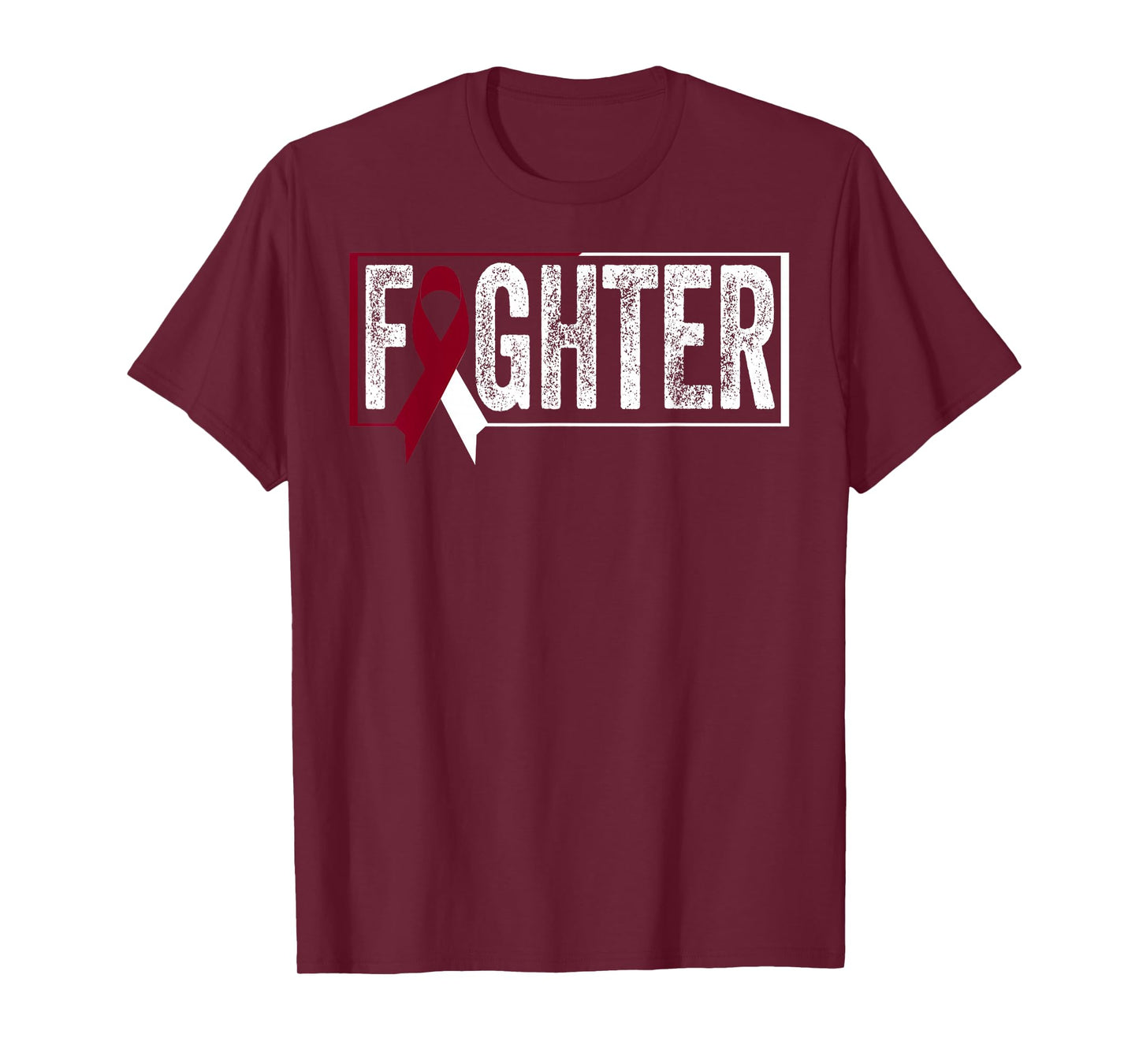 Throat Cancer Shirt Oral Head Neck Cancer Awareness Fighter T-Shirt