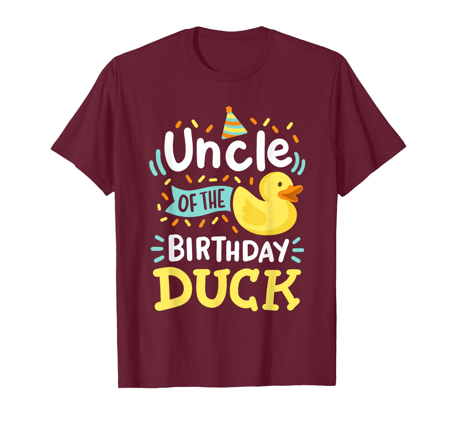 Uncle Of The Birthday Duck Boy Rubber Duck Bday Family T-Shirt