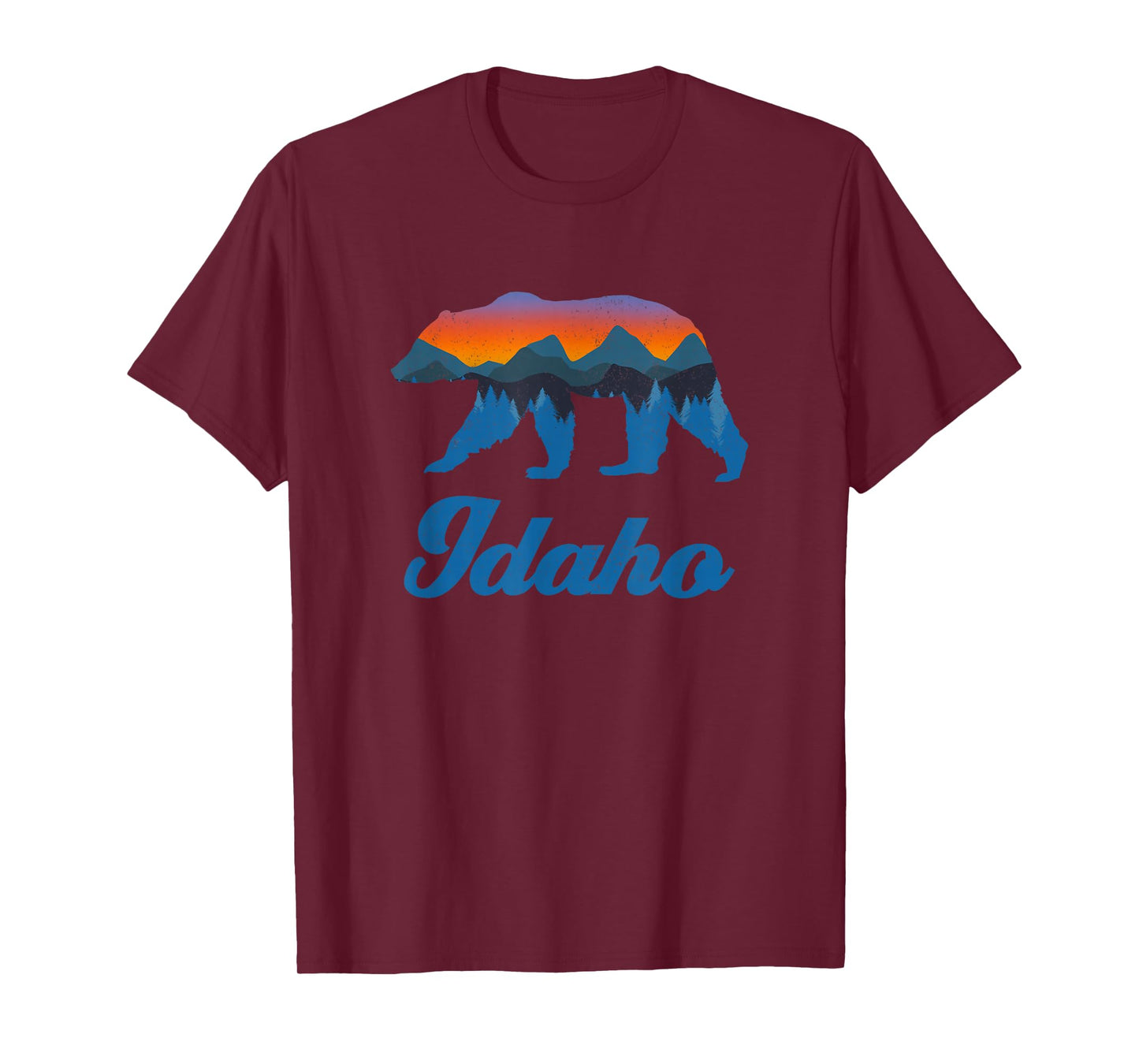 Vintage Idaho Power Bear Forest Grizzly Proud Outdoor Scenic T-Shirt