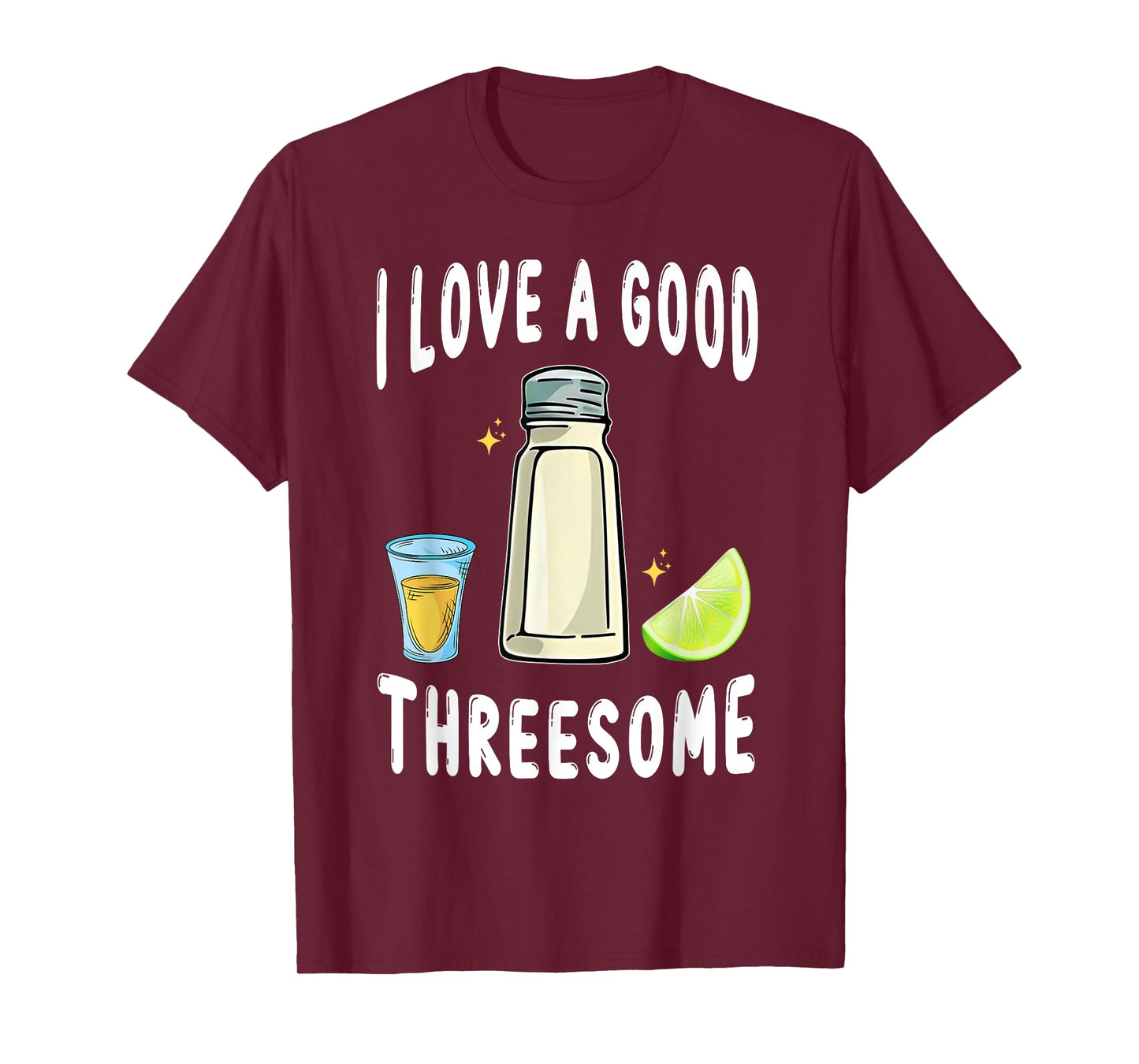 Salt Lime Tequila Threesome Bartender Bar Drink Taco Humor T-Shirt