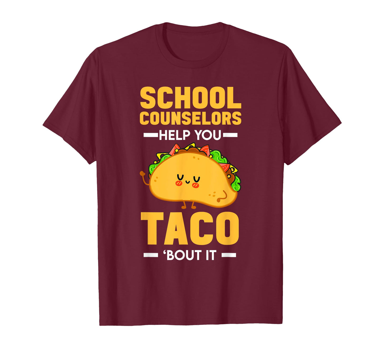 Tacos School Counseling Mexican Guidance School Counselor T-Shirt