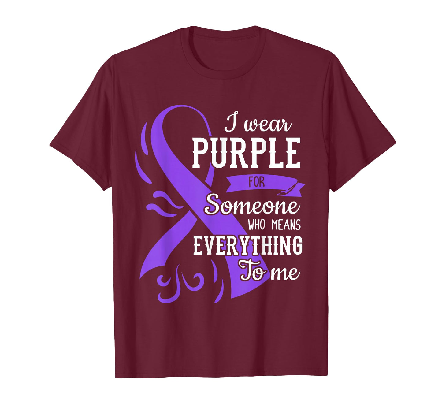 Everything To Me Epilepsy Day Purple Ribbon Epileptic T-Shirt