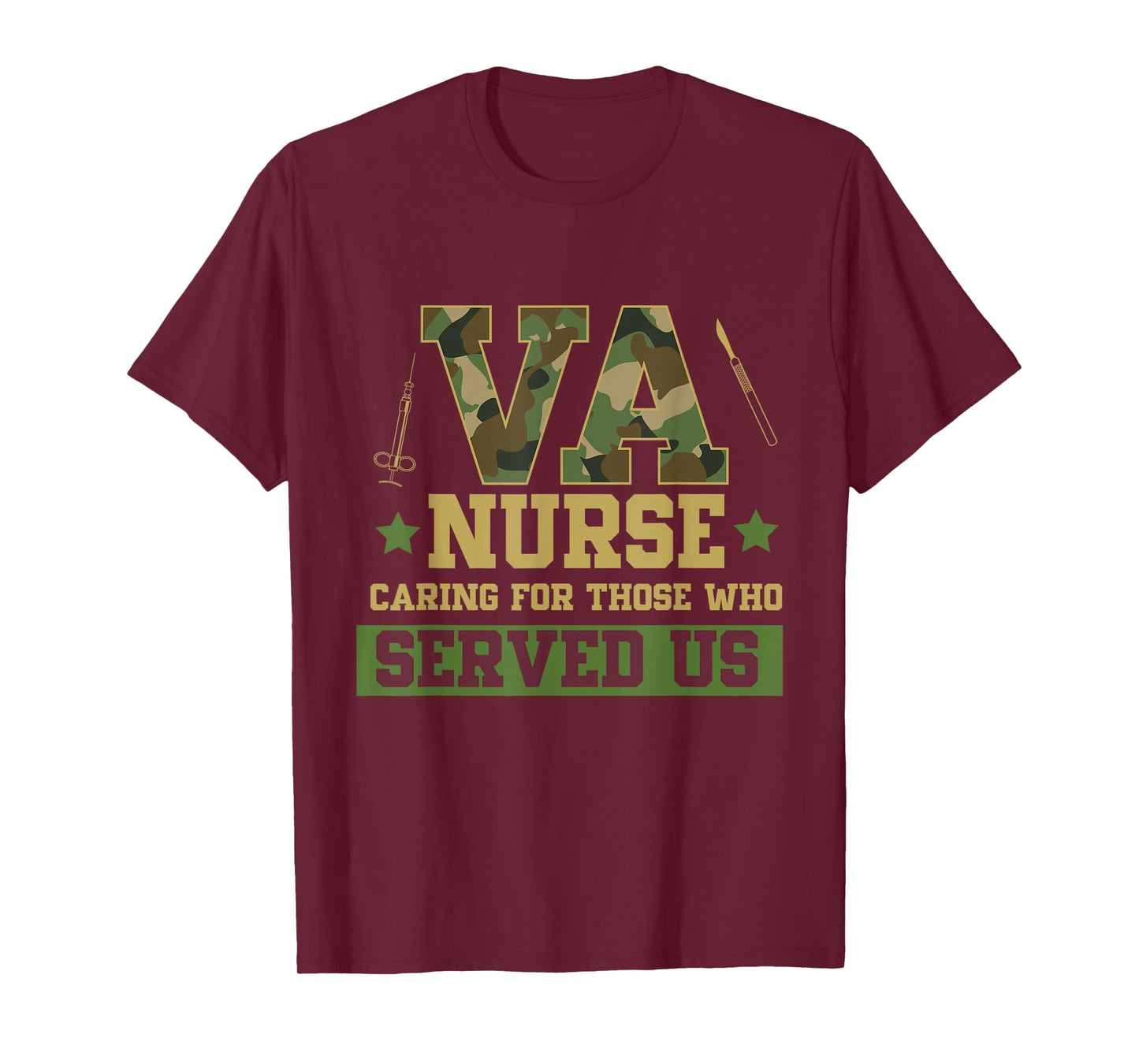 VA Nurse Veterans Day Family Patriotic Nursing Scrub T-Shirt